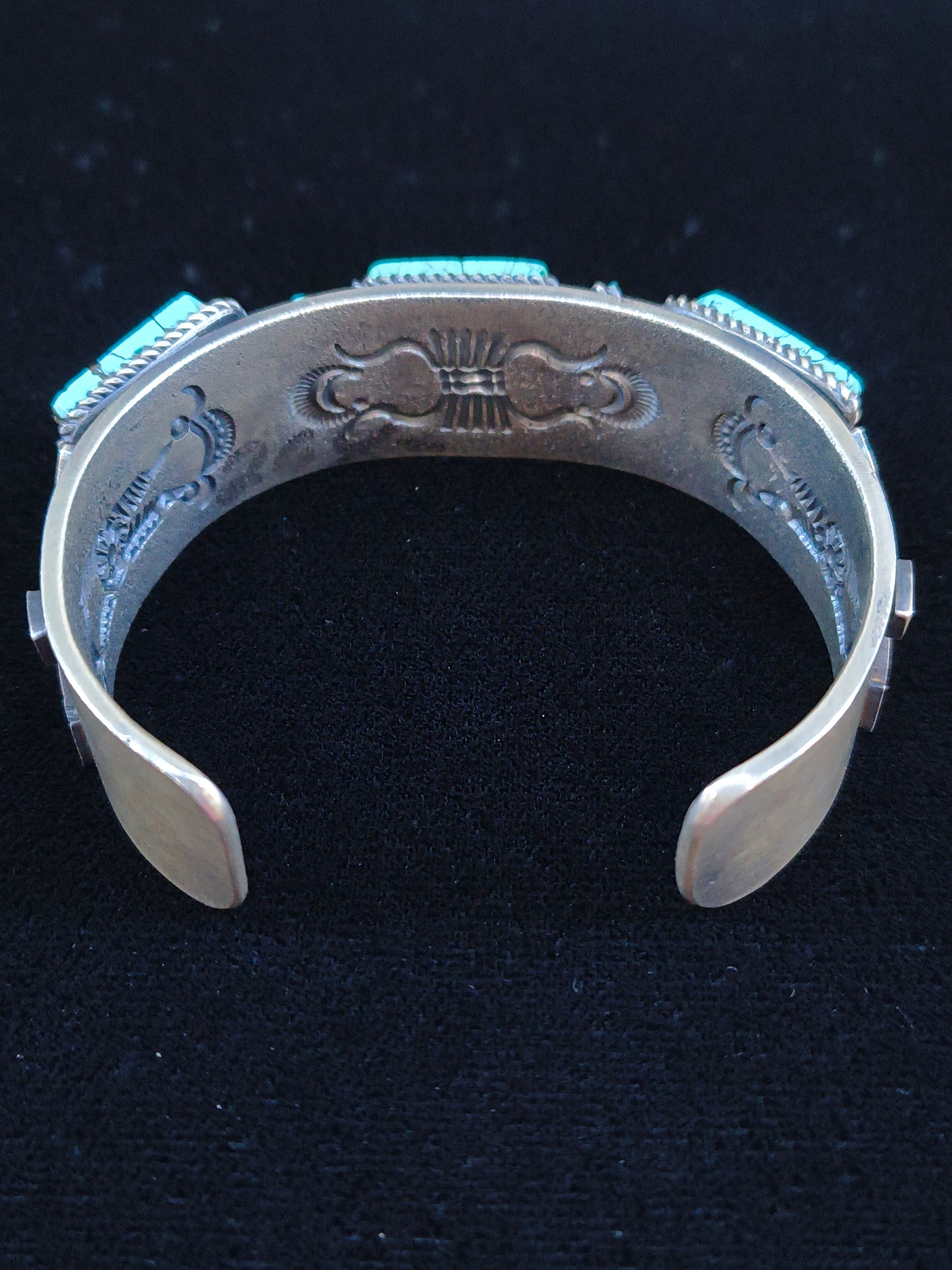 7" Turquoise Arrow Cuff by Kevin Billah, Navajo