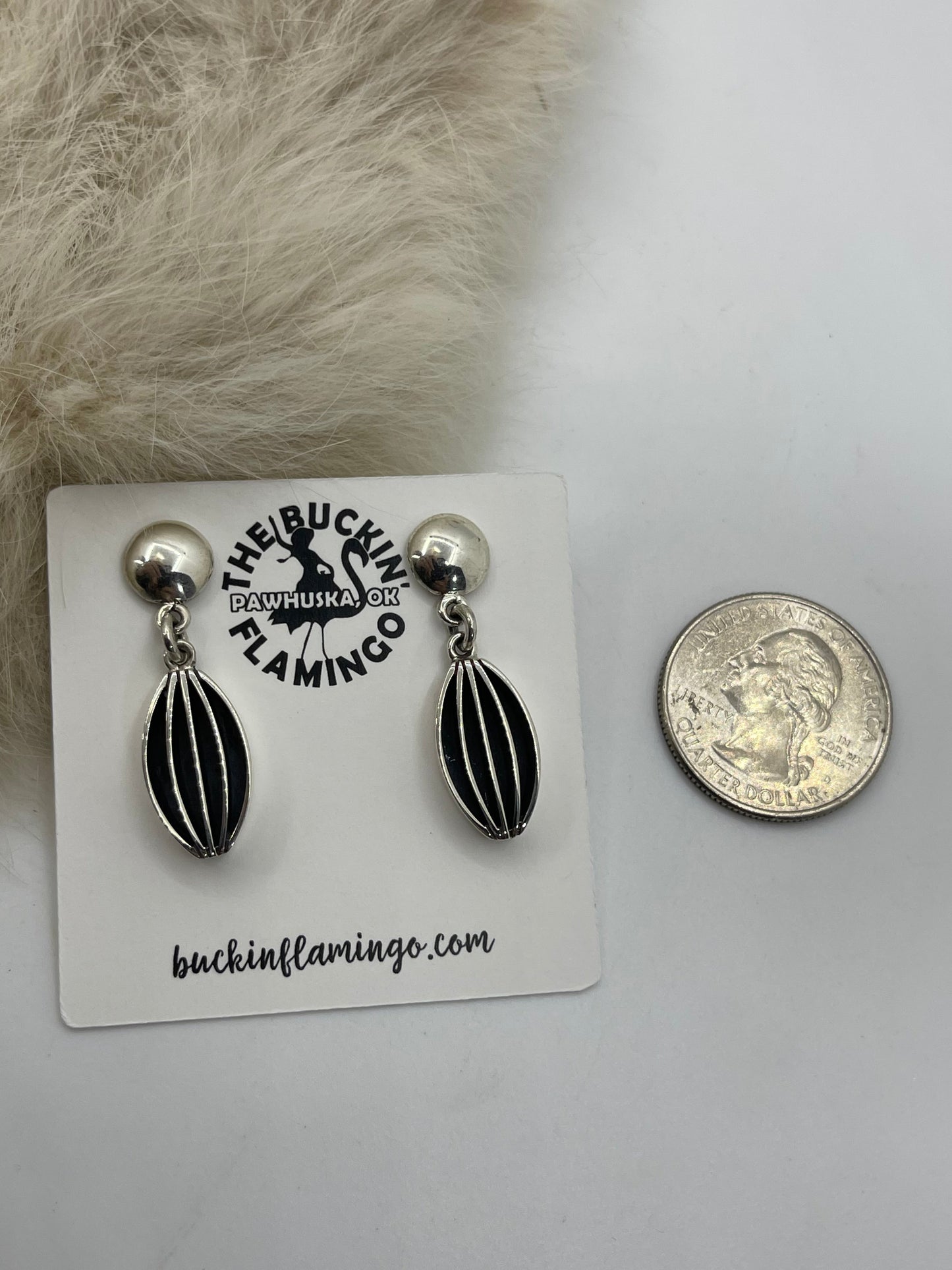 15" Sterling Silver Chain Linked Necklace & Earrings Set by James Bahe, Navajo