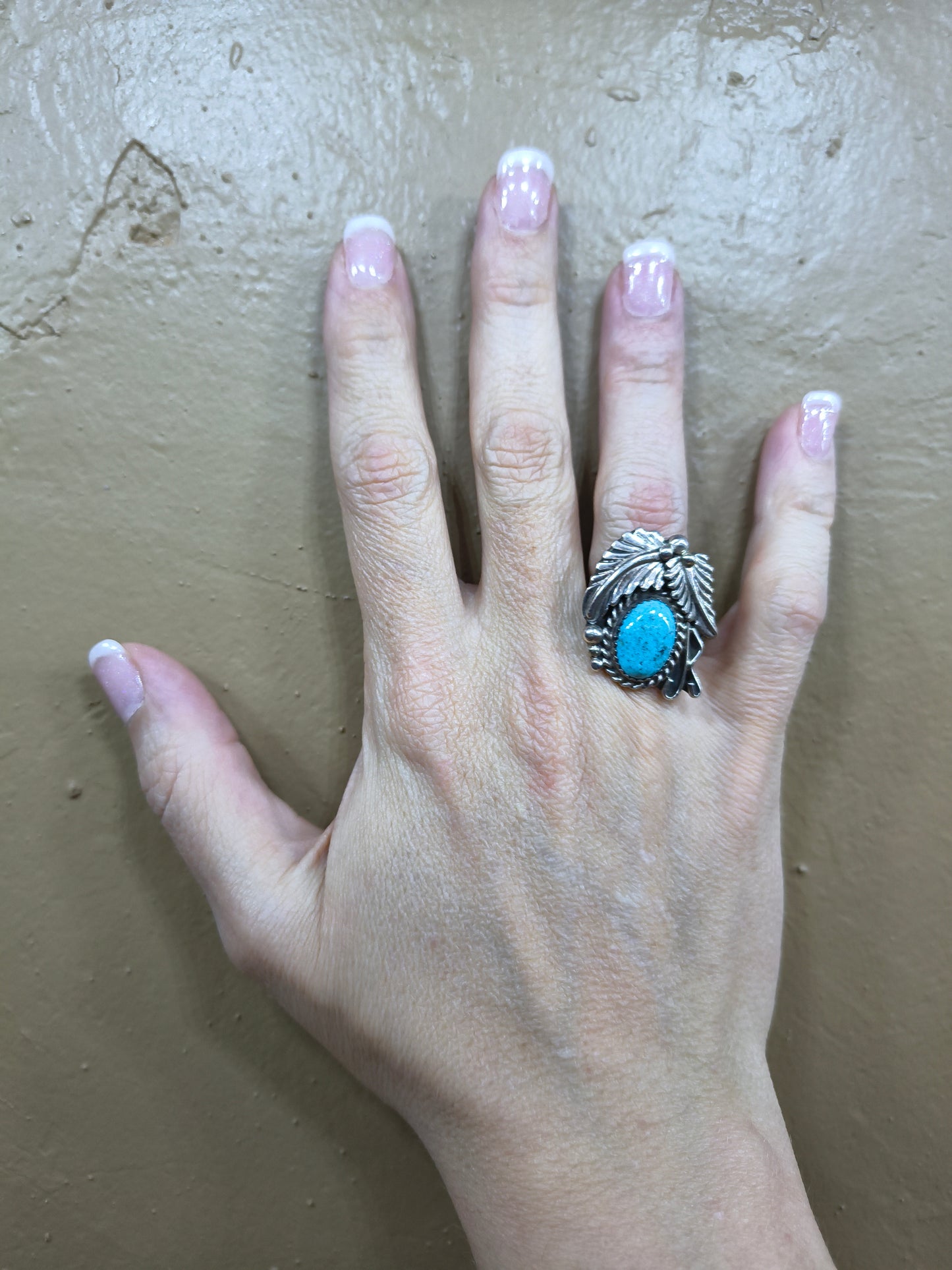 6.0 Kingman Turquoise Ring by George Begay