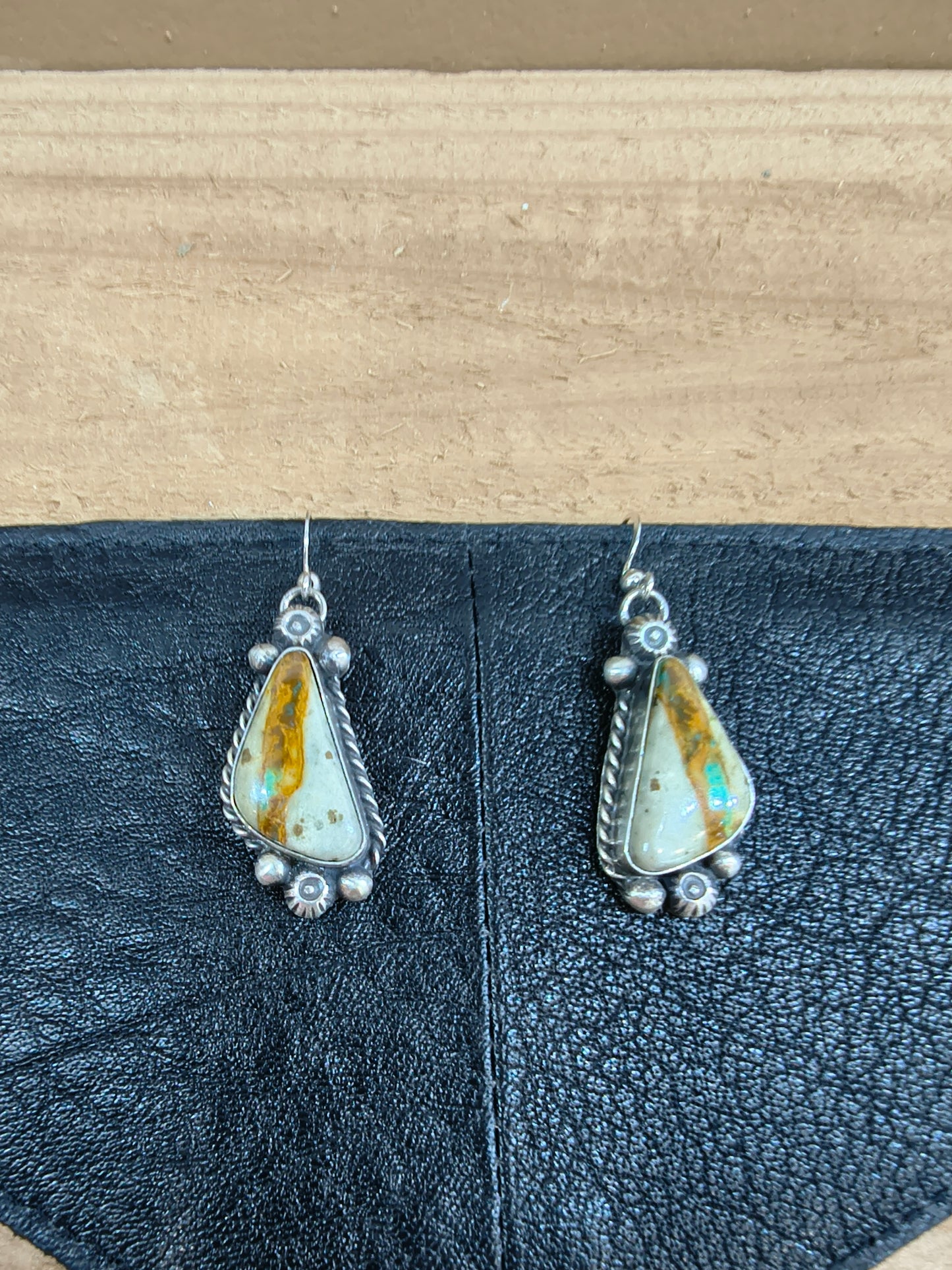 Royston Ribbon Turquoise Hook Earrings