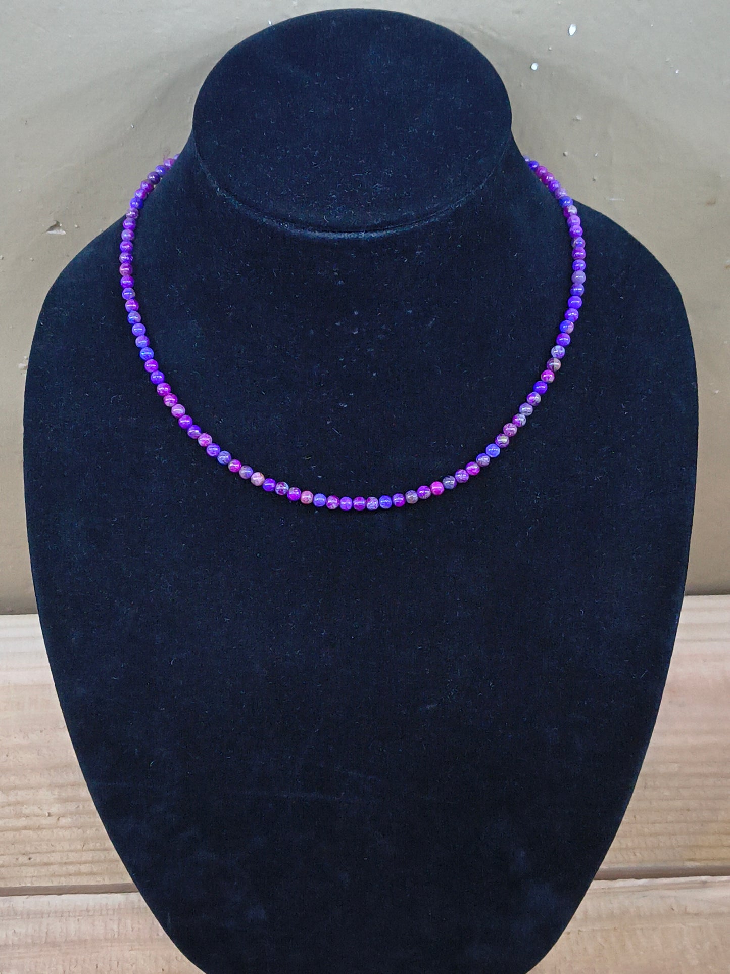16" 4mm Purple Mojave Beads