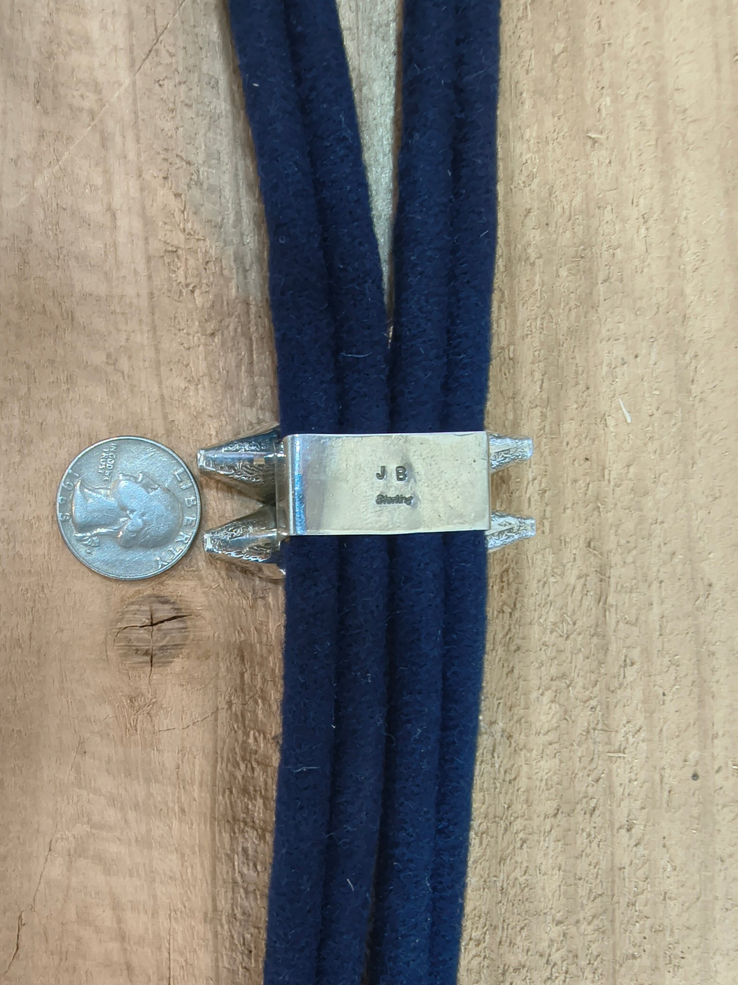 Palomino Turquoise Mercury Dime Bolo Tie by James Begay, Jr., Navajo