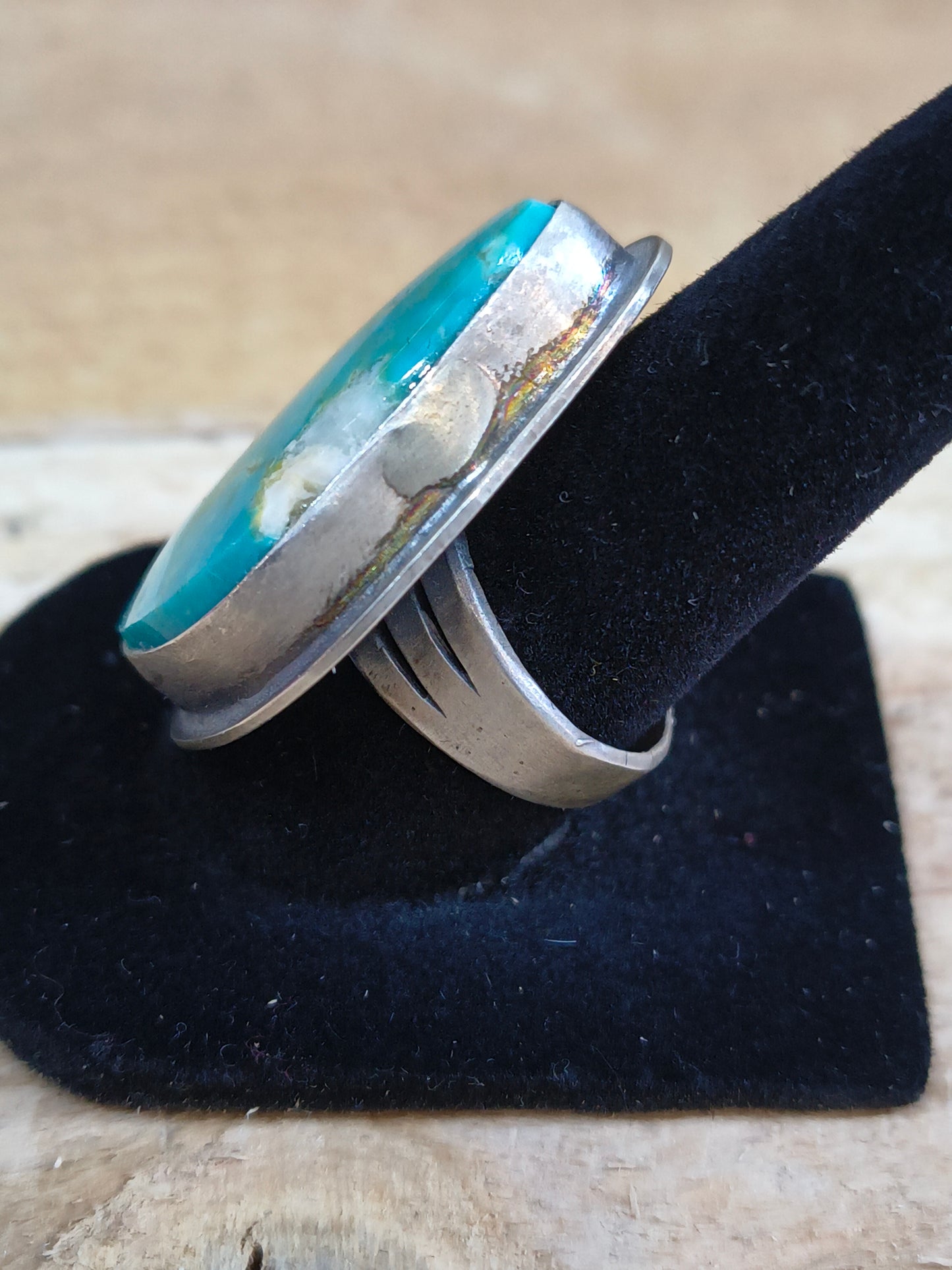 7.5 Turquoise Teardrop Ring