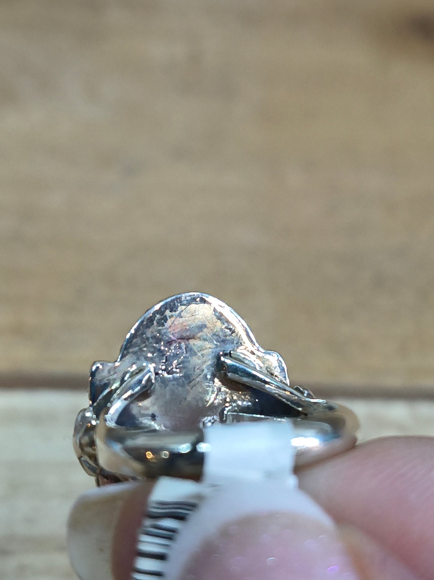 5.5 Palomino Turquoise Ring by Andrew Vandever, Navajo