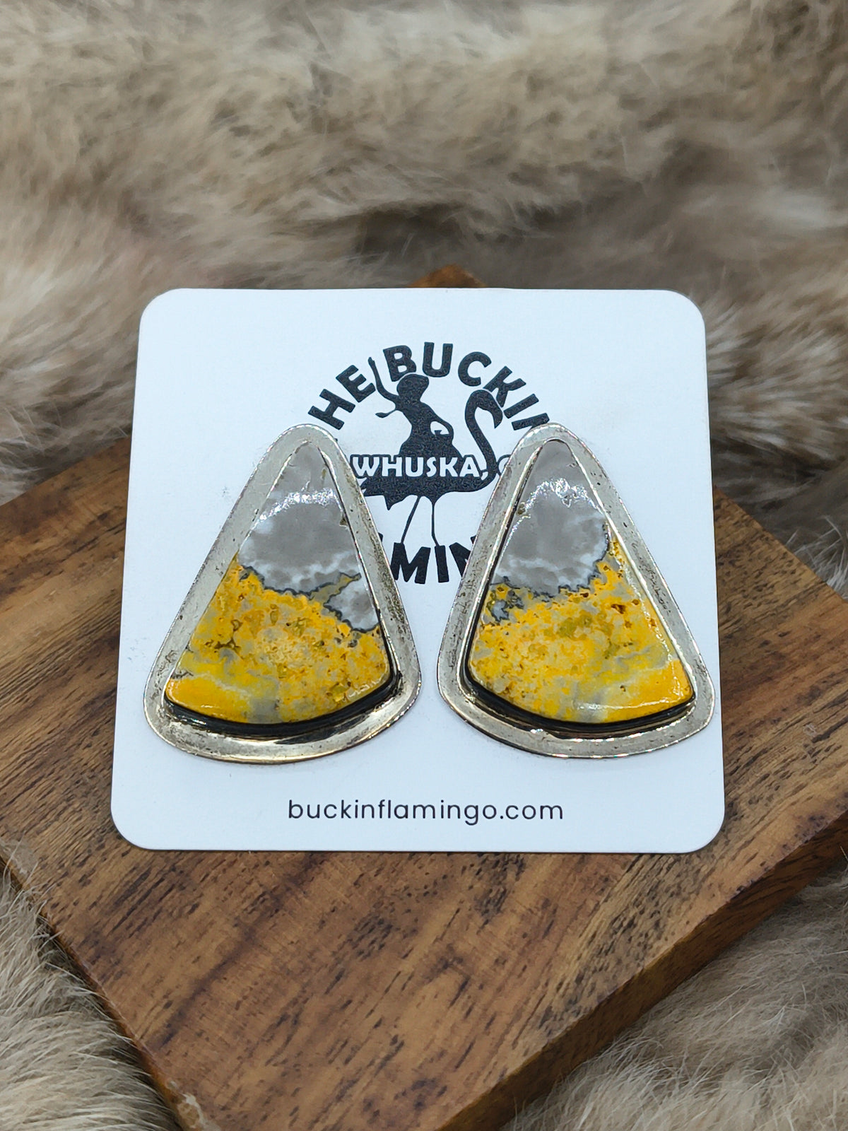 Bumblebee Jasper Earrings by Marie Jackson