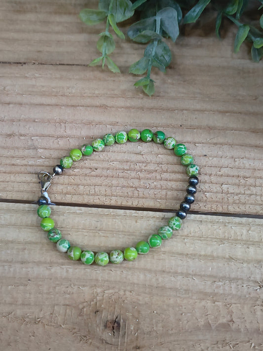 8" Magnesite Bracelet