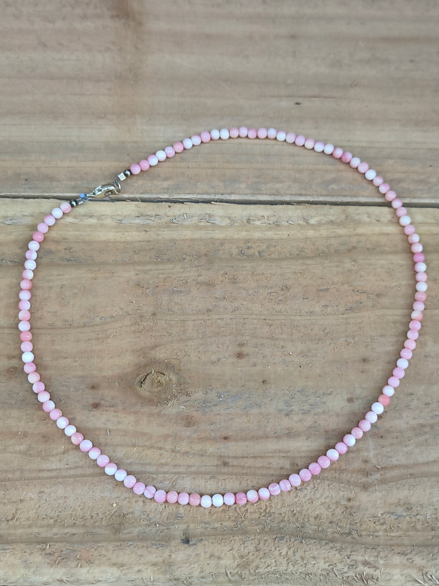 Pink Conch 4mm 18" necklace