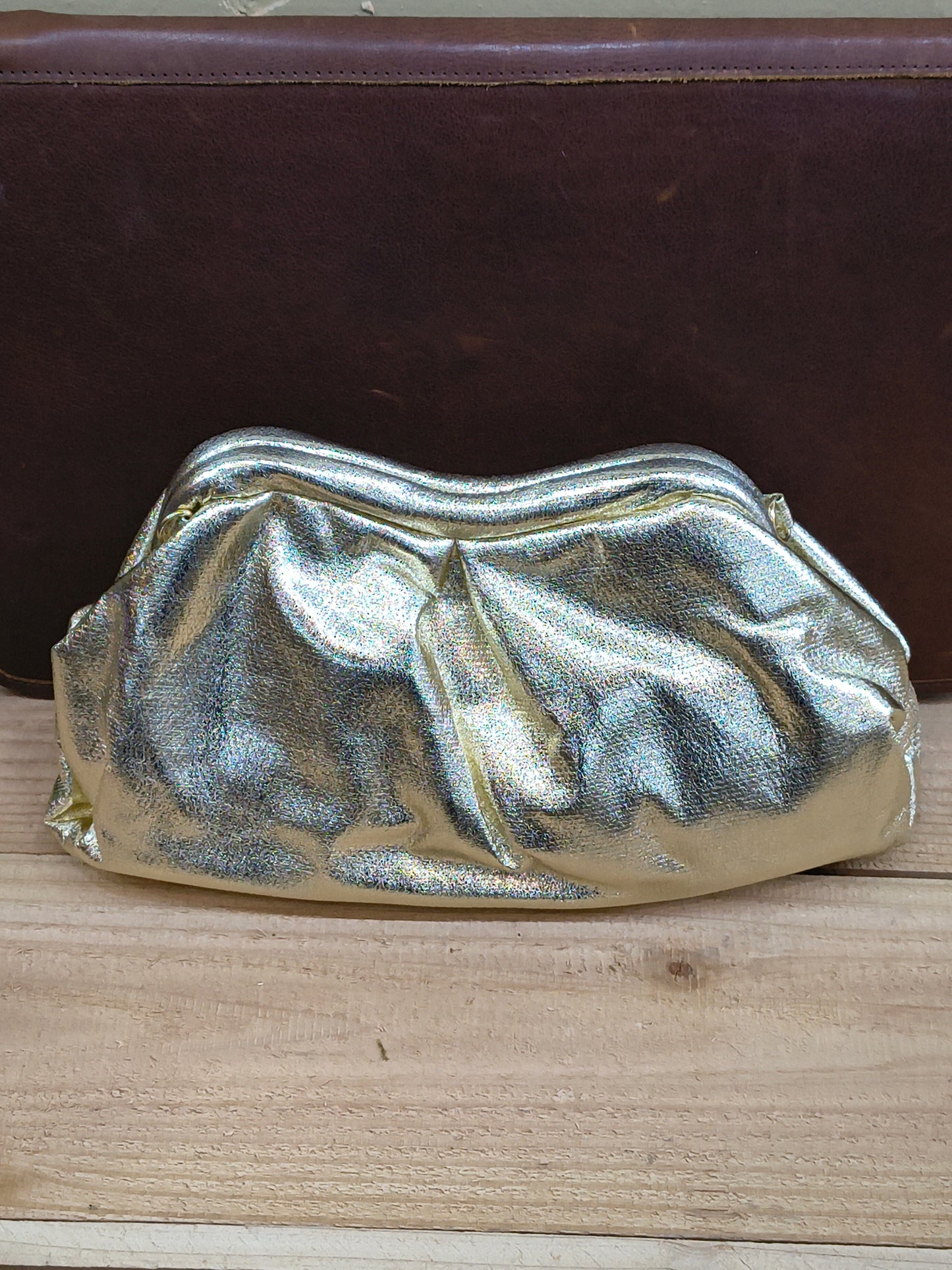 Metallic Clutch Handbag