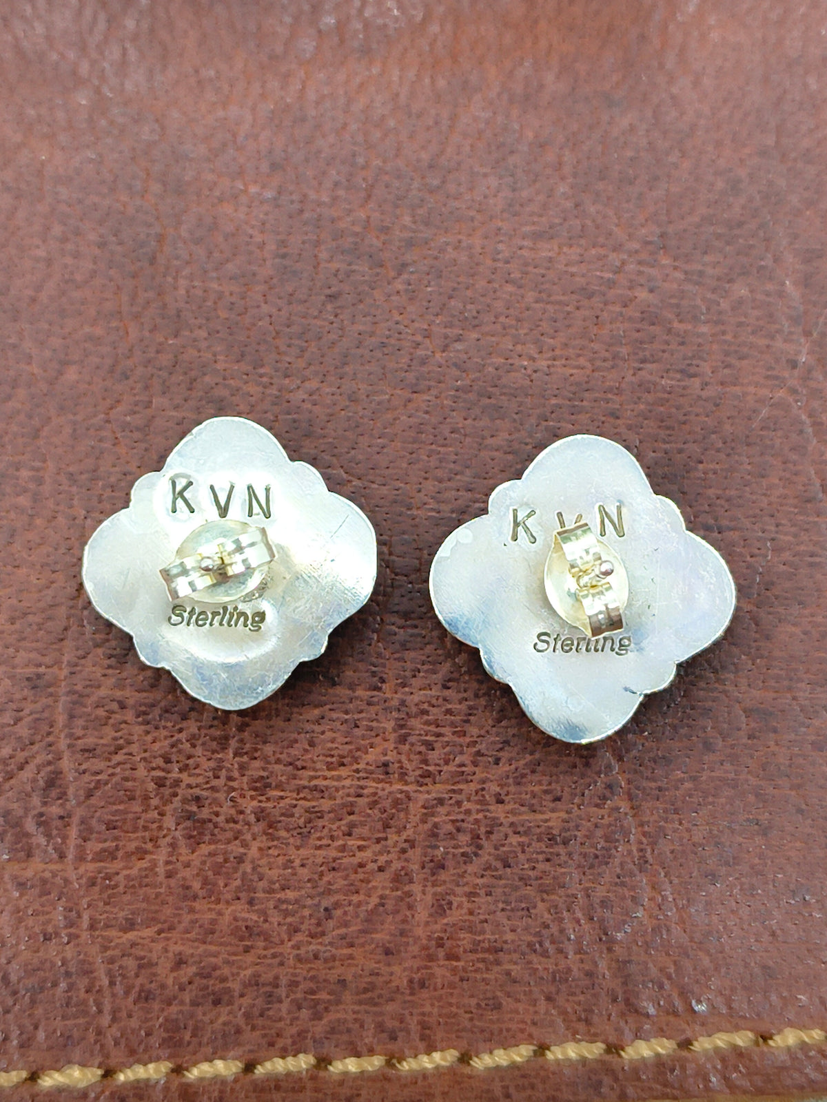 Turquoise Earrings by Kenneth Natewa & Velda Cachini, Zuni
