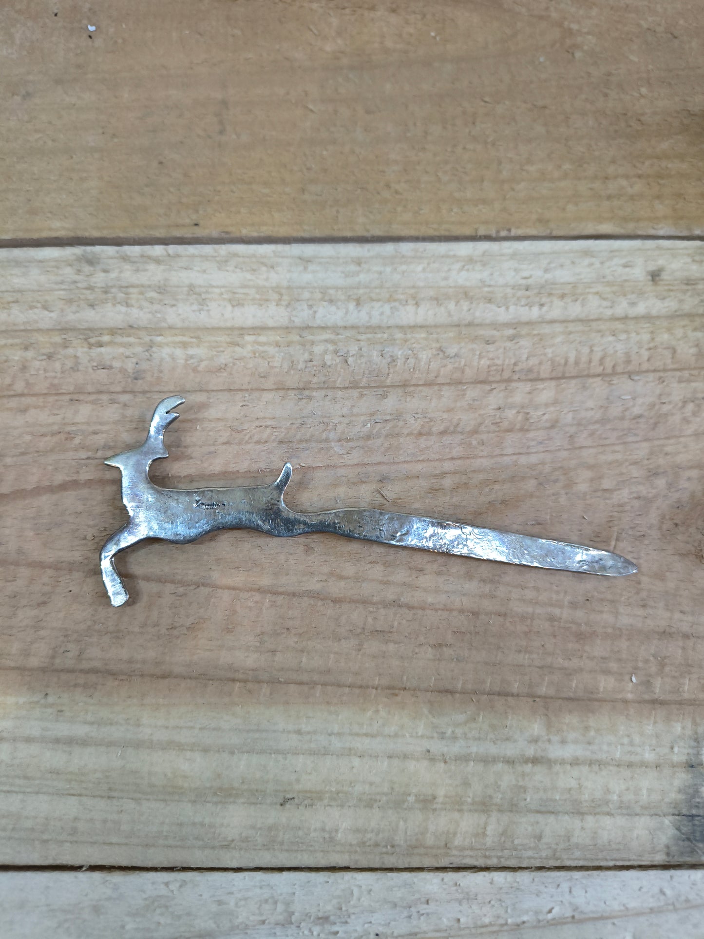 Silver Mail Opener with Turquoise