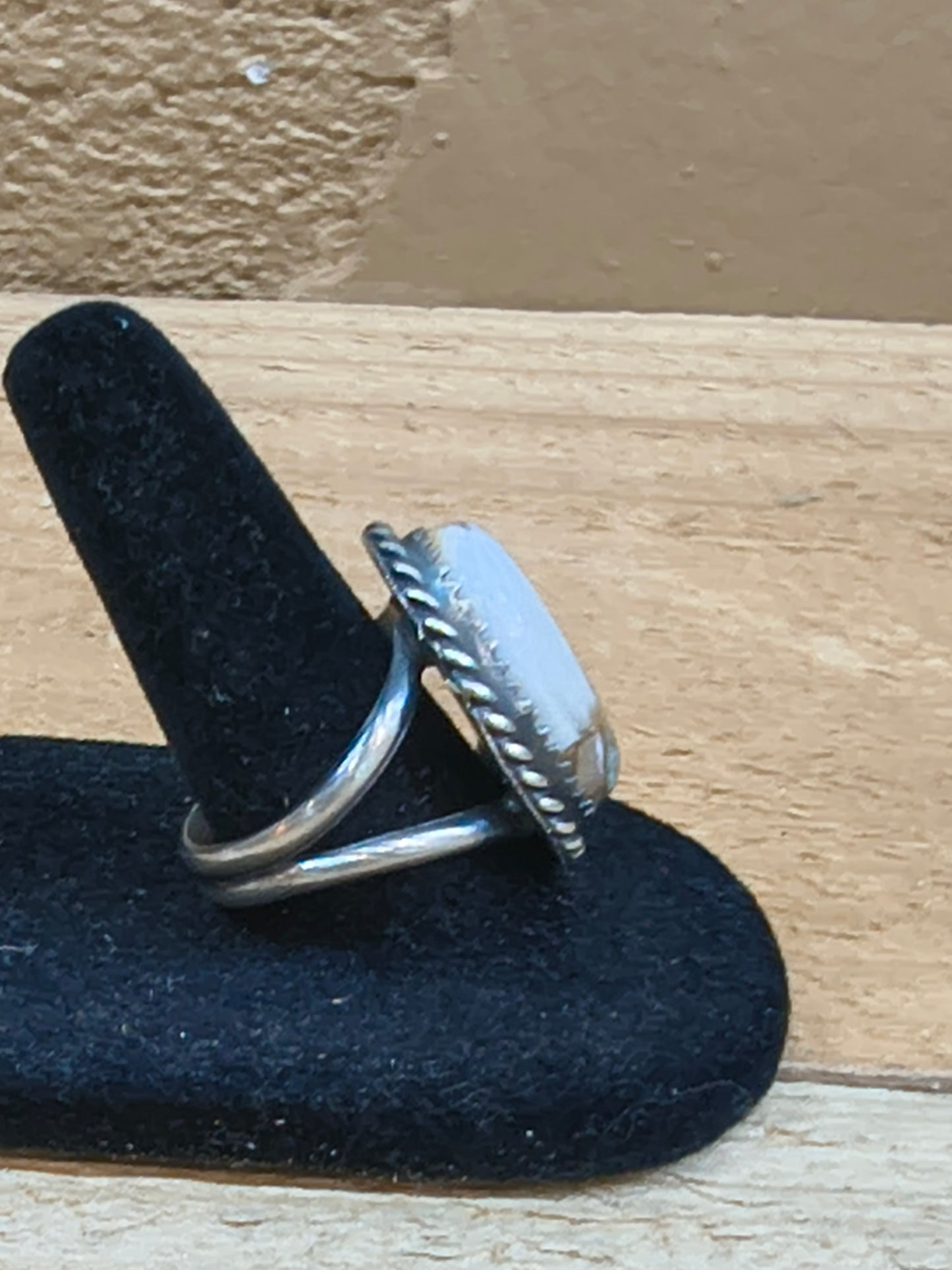 6.0 Kingman Krush Oval Ring by Clifton Davis, Navajo