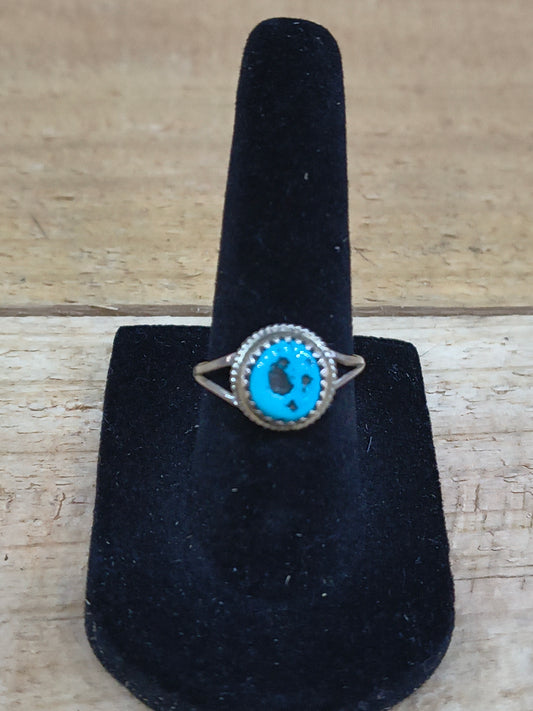 Turquoise Ring by Esther White, Navajo