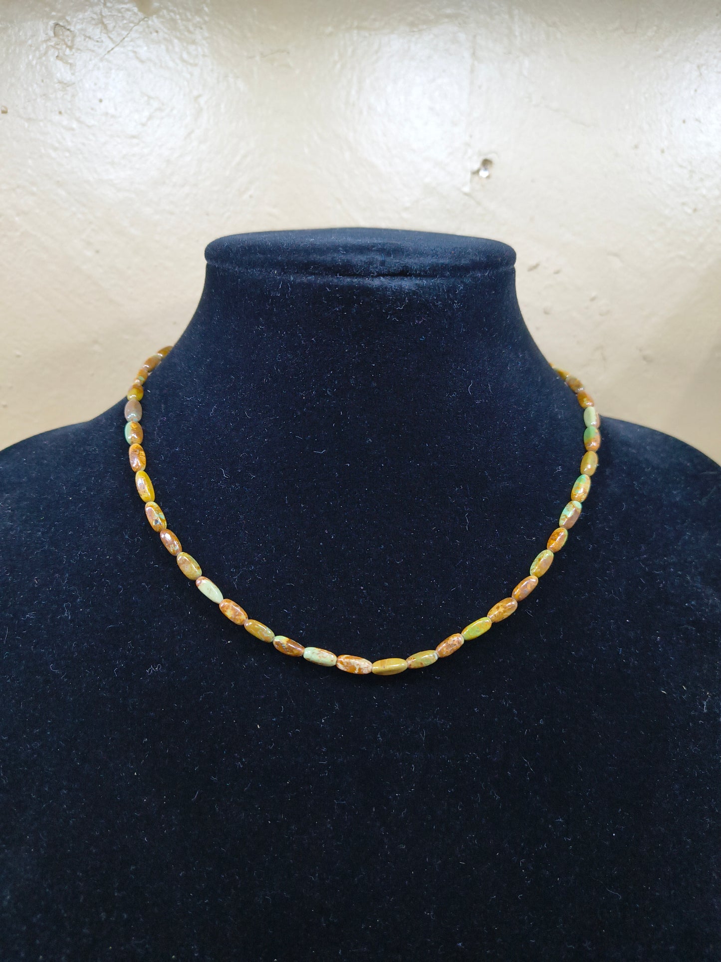 16” Boulder Ribbon Turquoise Necklace