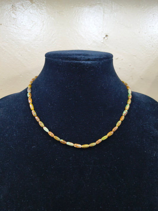 16” Boulder Ribbon Turquoise Necklace