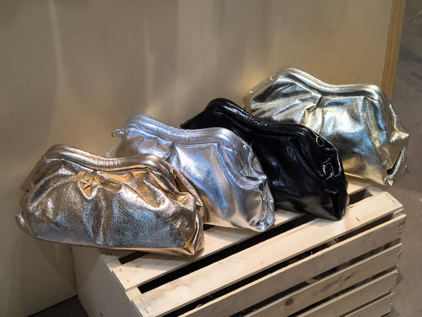 Metallic Clutch Handbag