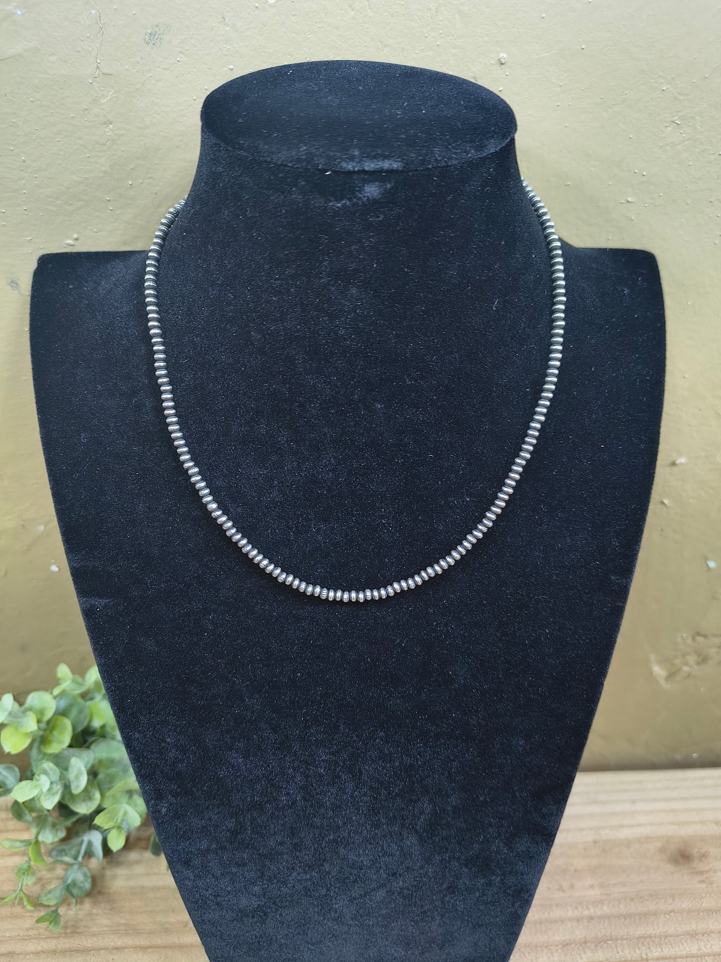 3mm 16" Navajo Style Rondell Pearls