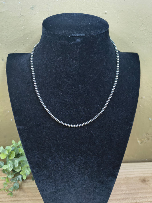 3mm 16" Navajo Style Rondell Pearls