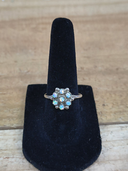 8.0 - Opal Cluster Stone Ring