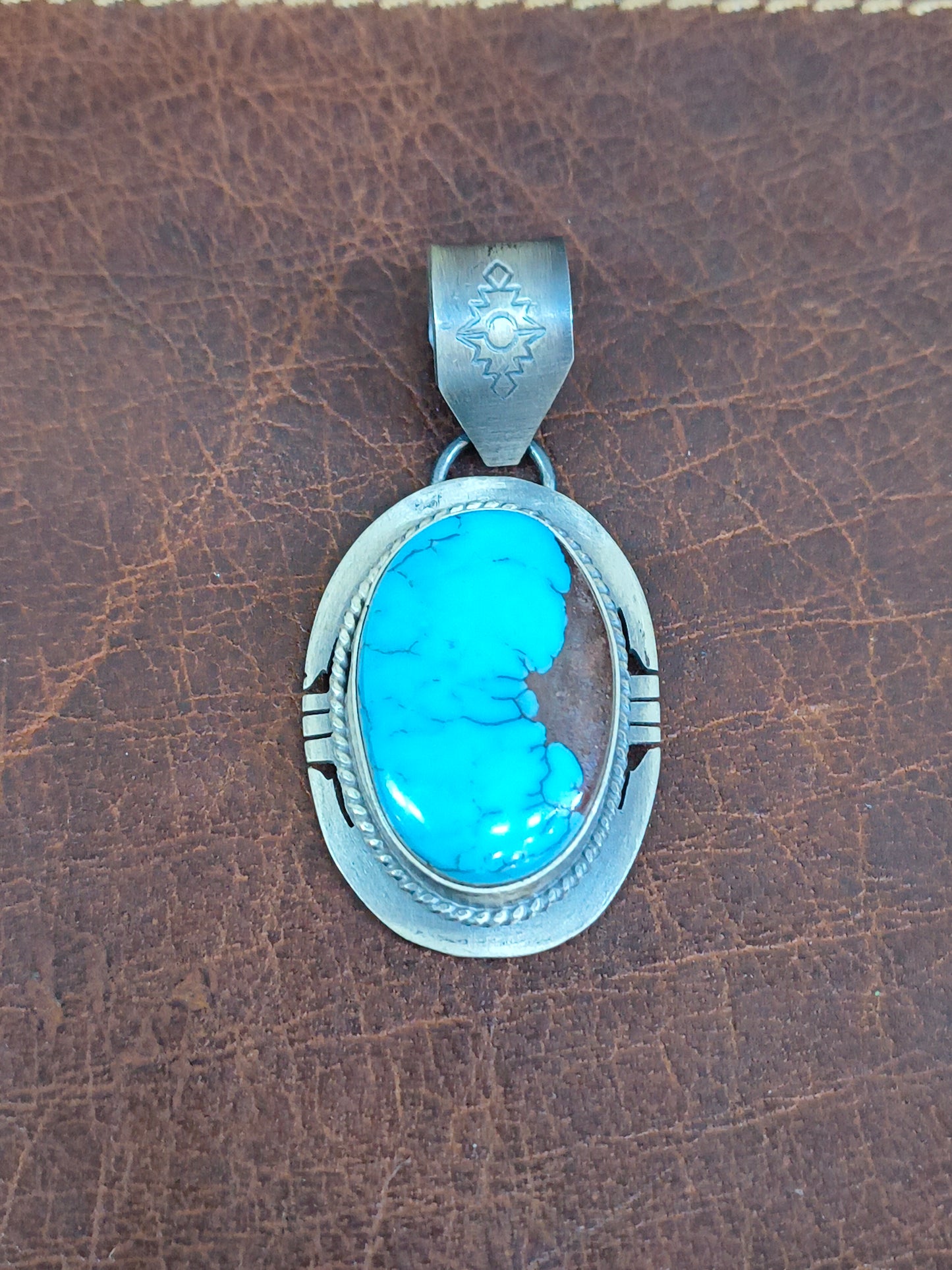 Egyptian Turquoise Pendant 10mm Bail
