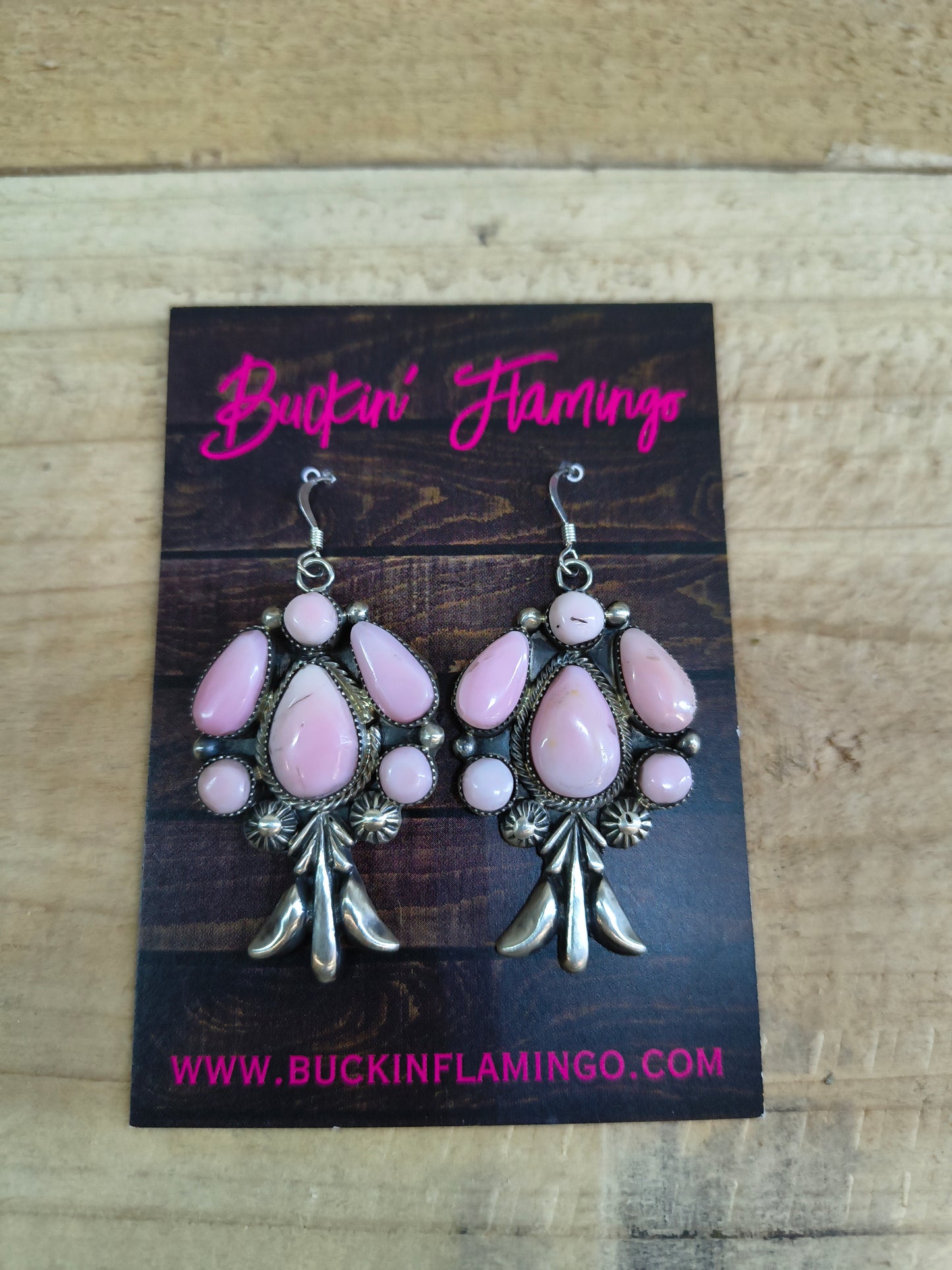 Handmade Pink Conch Shell Squash Set by Bobby Platero, Navajo