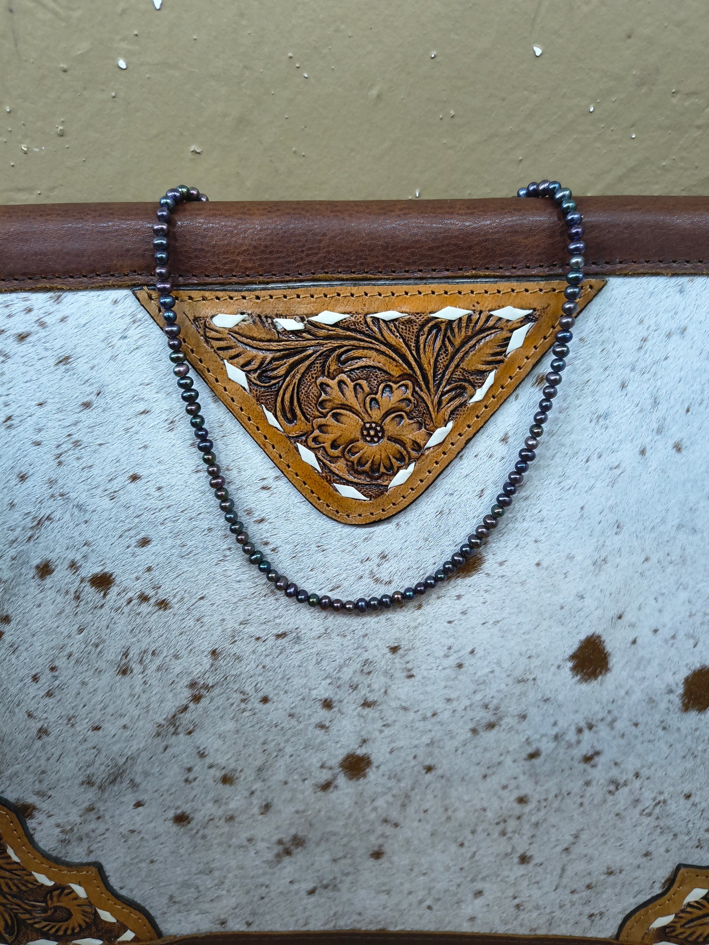 18" 4mm  Peacock Freshwater Pearl Necklace