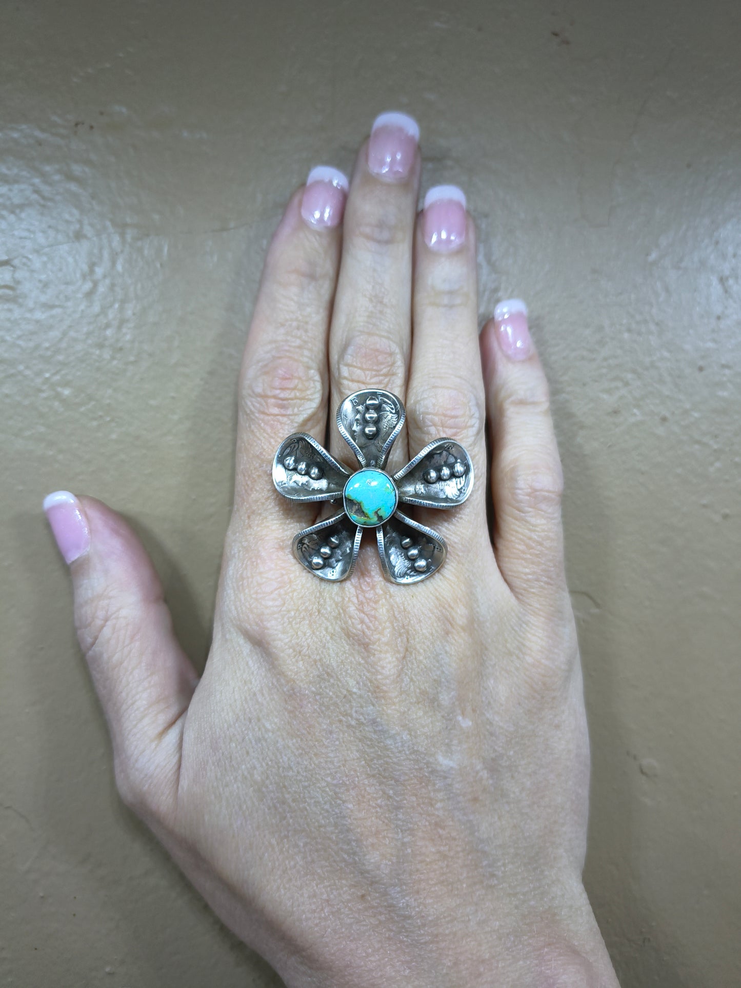 Sonoran Gold Mercury Dime Adjustable Ring by James Begay, Jr., Navajo