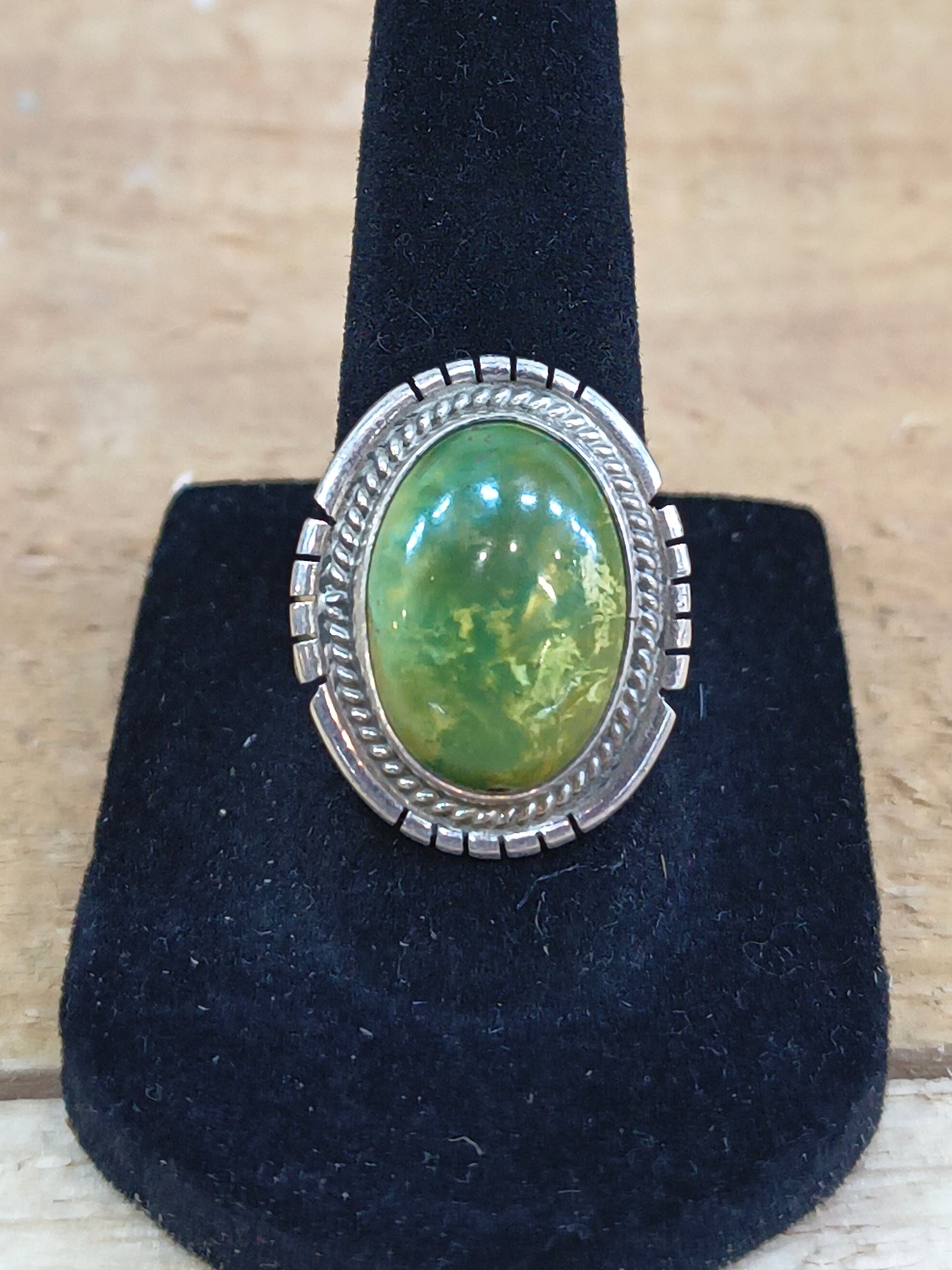 7.5 Royston Turquoise Ring by Peggy Skeets, Navajo