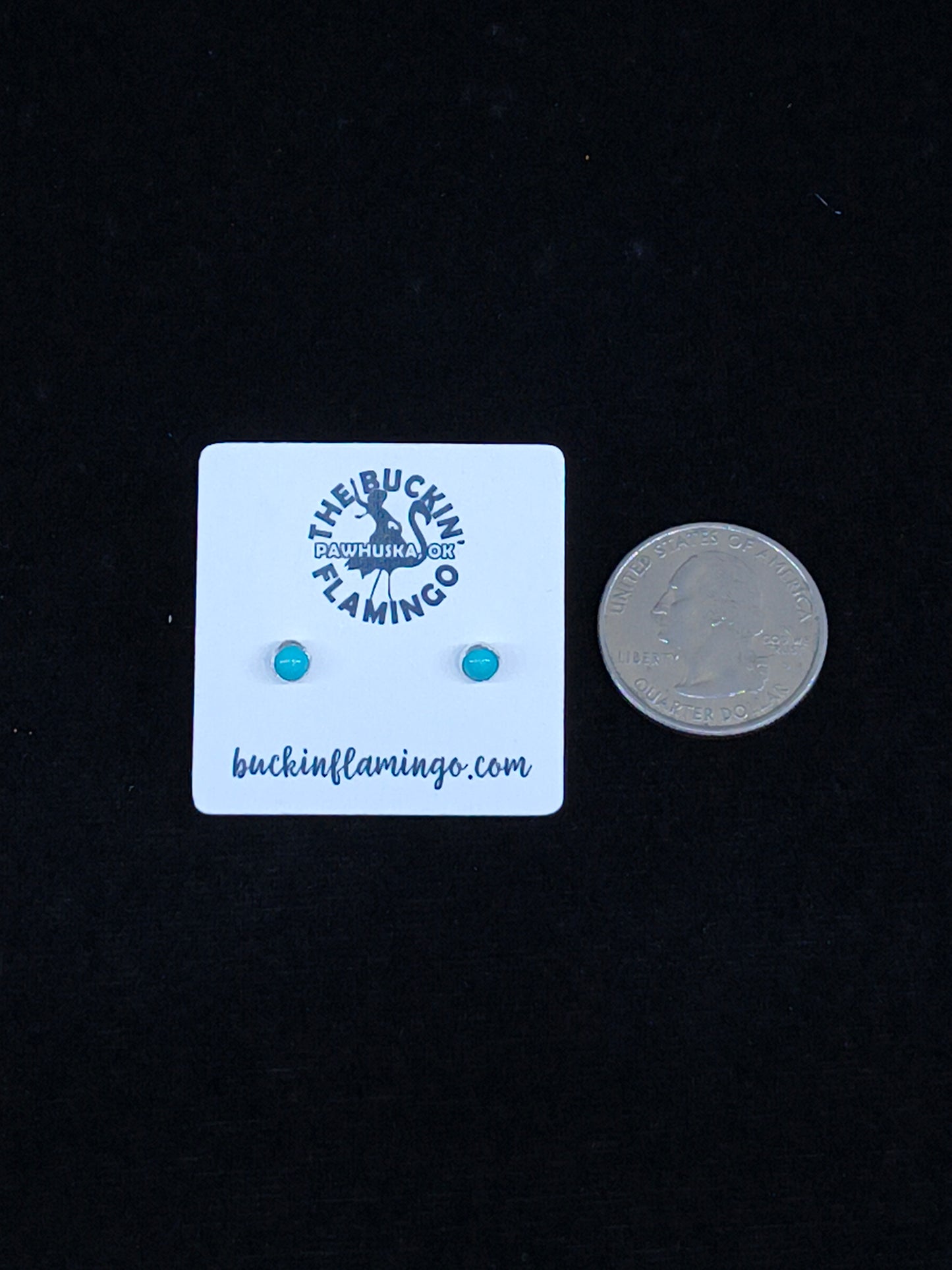 4 mm Turquoise Stud Earrings