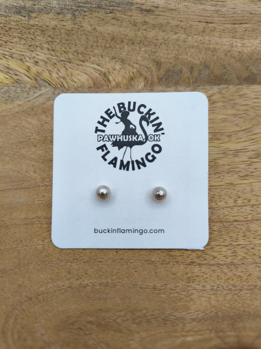 5mm Sterling Silver Ball Post Earrings
