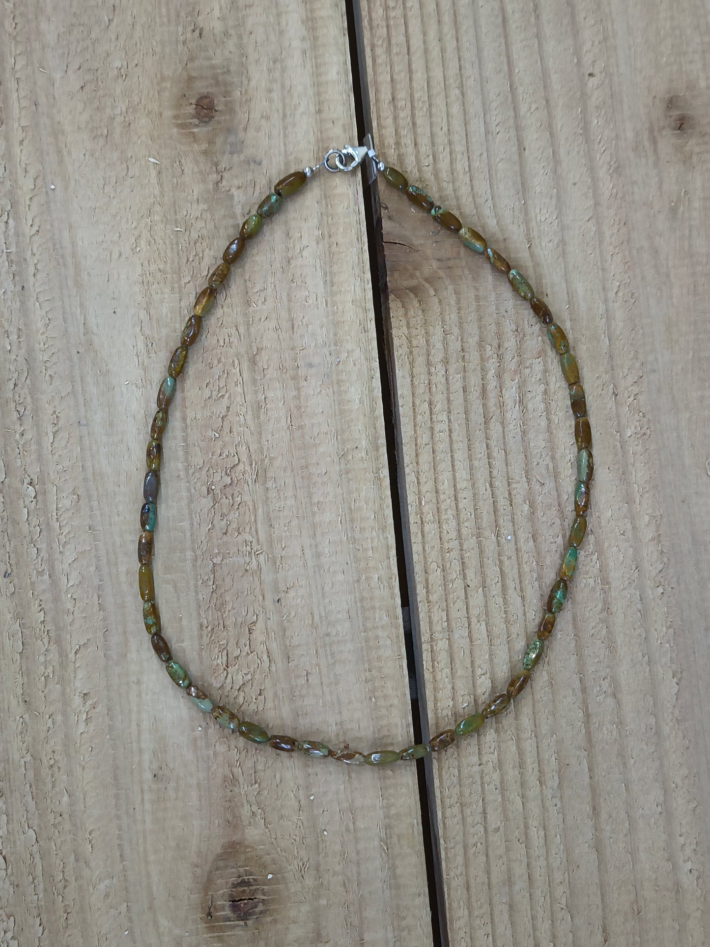16” Boulder Ribbon Turquoise Necklace