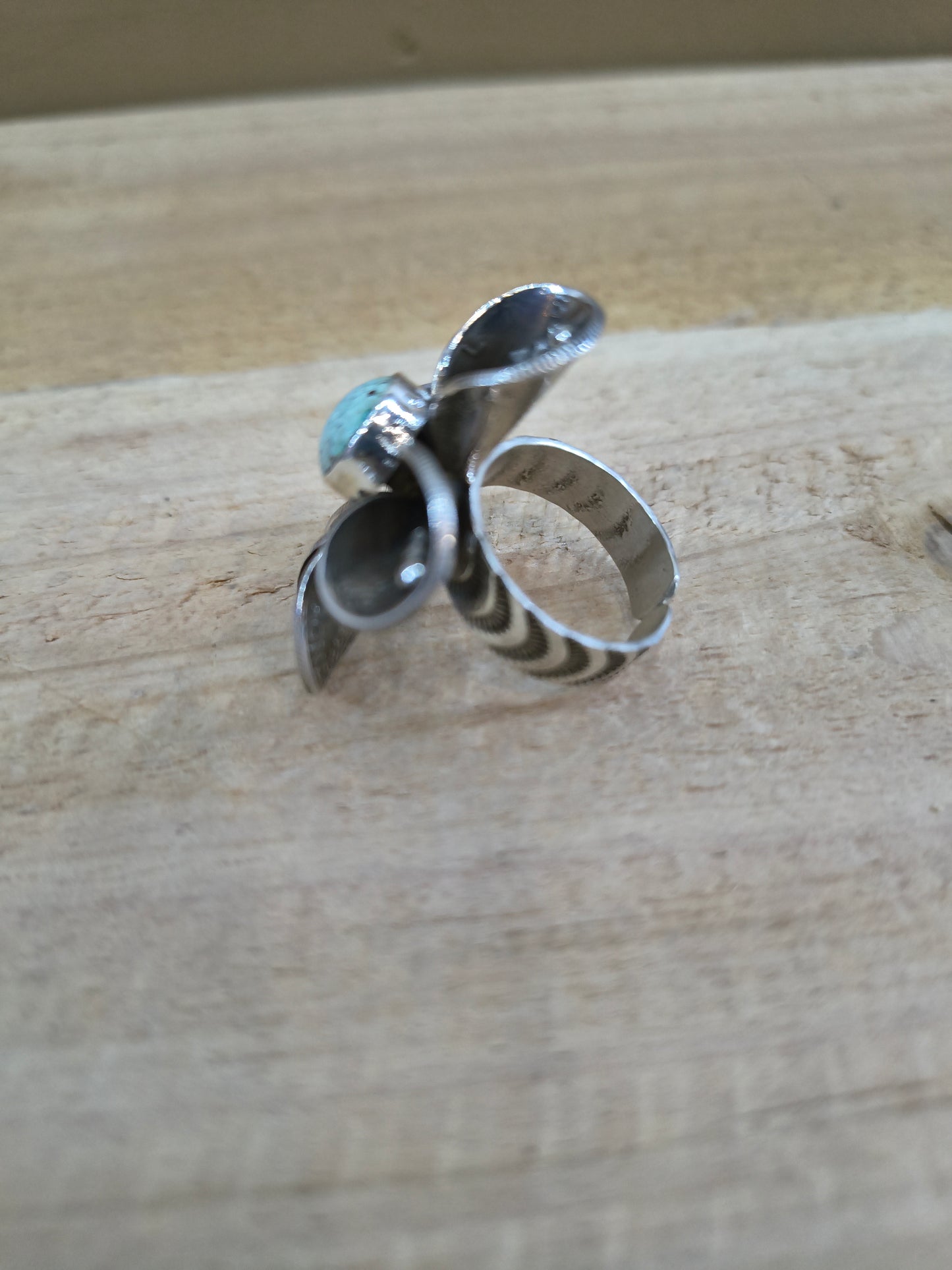Dry Creek Mercury Dime Adjustable Ring by James Begay, Jr., Navajo