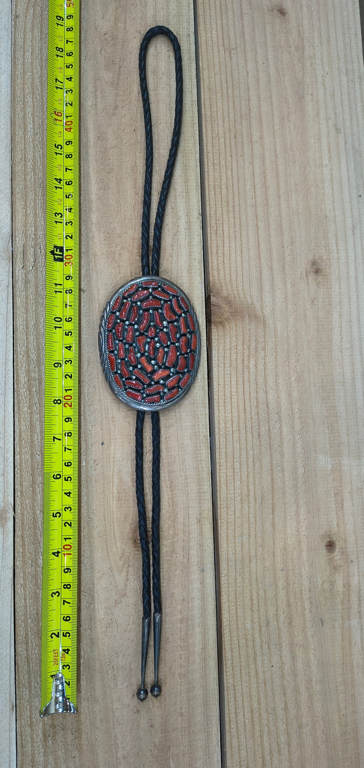 Coral Cluster Bolo Tie by JR