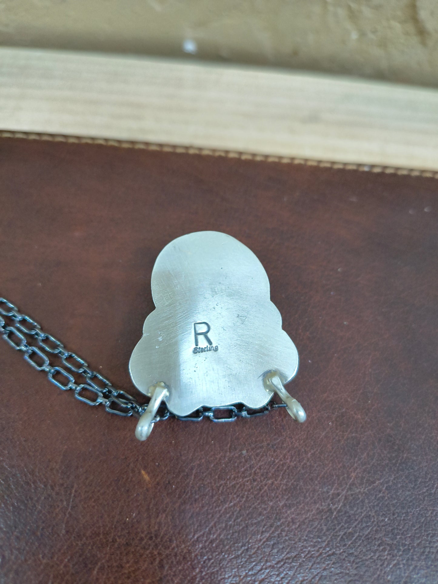20" White Buffalo with Golden Hills Necklace, by Ricardo Jurado