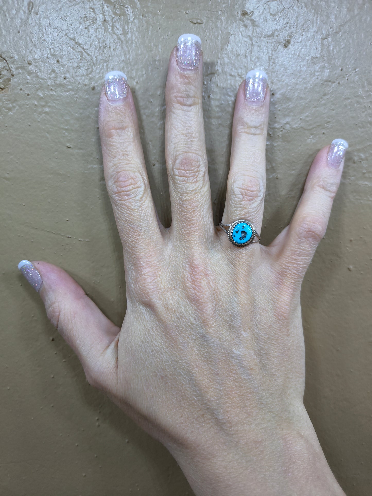 Turquoise Ring by Esther White, Navajo