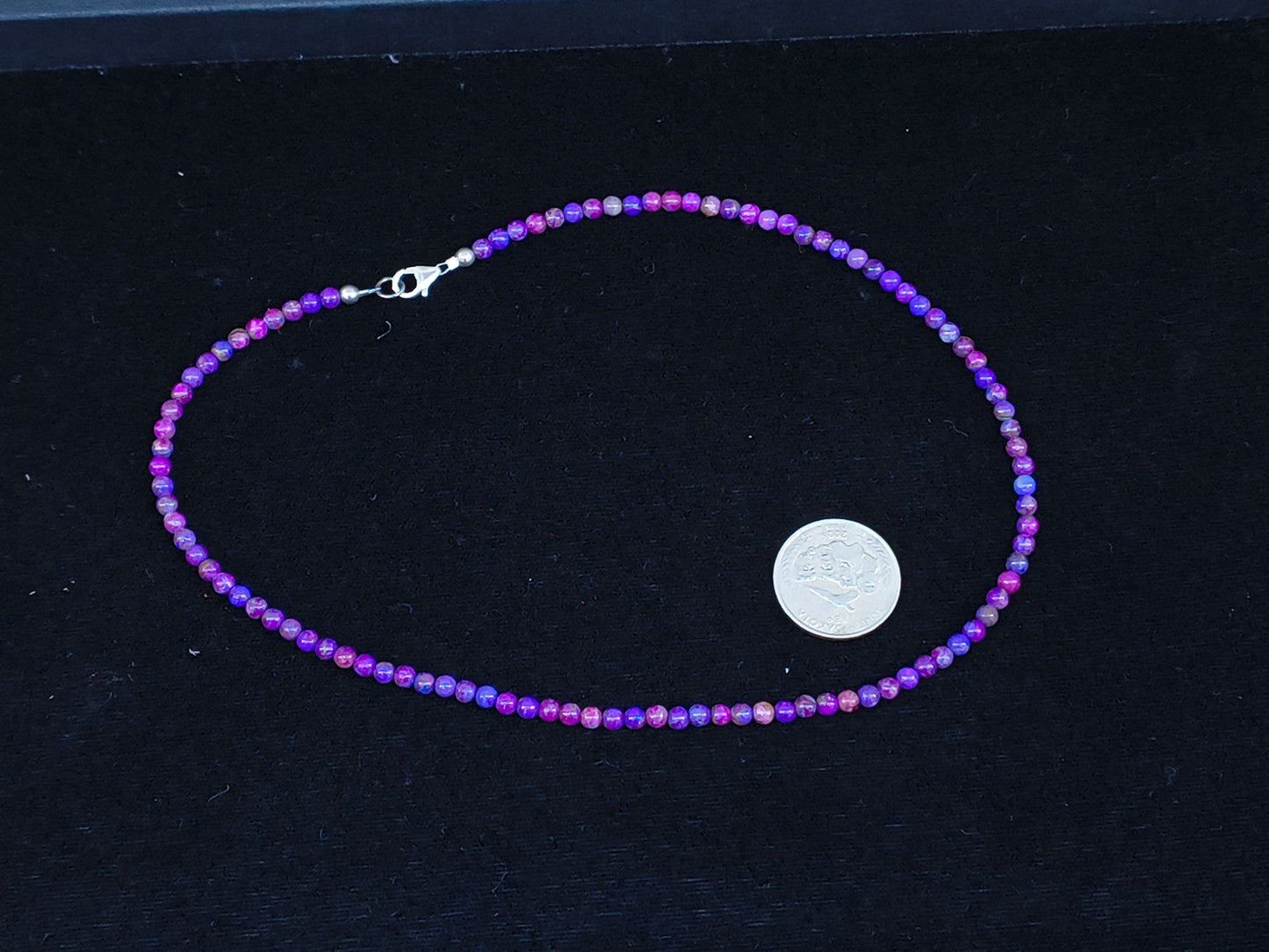 16" 4mm Purple Mojave Beads