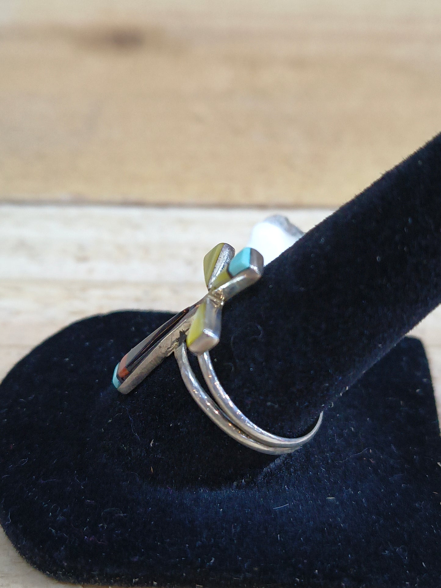 7.5 Zuni Cross Inlay Ring
