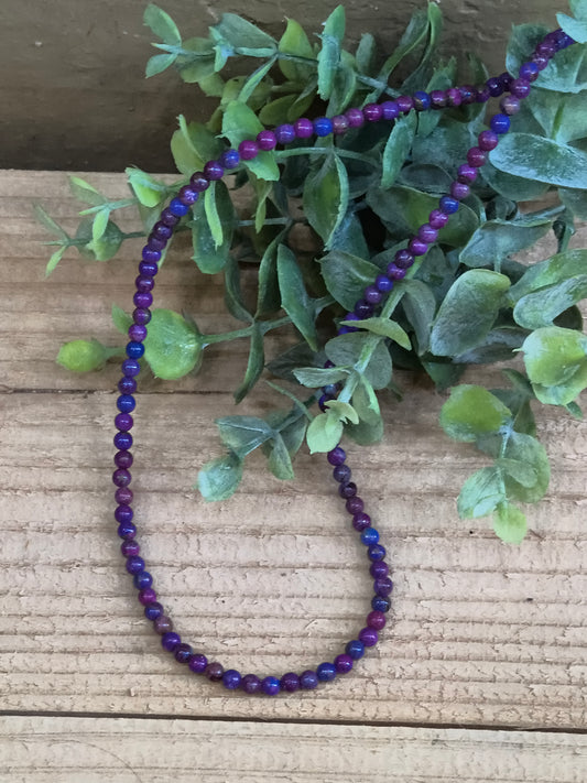 16" 4mm Purple Mojave Beads