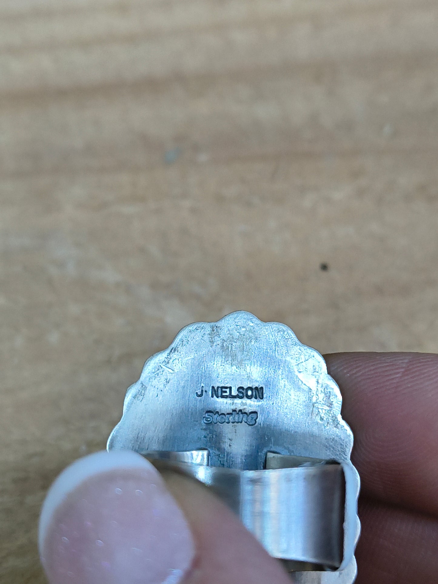 7 Persian Turquoise Ring By John Nelson, Navajo