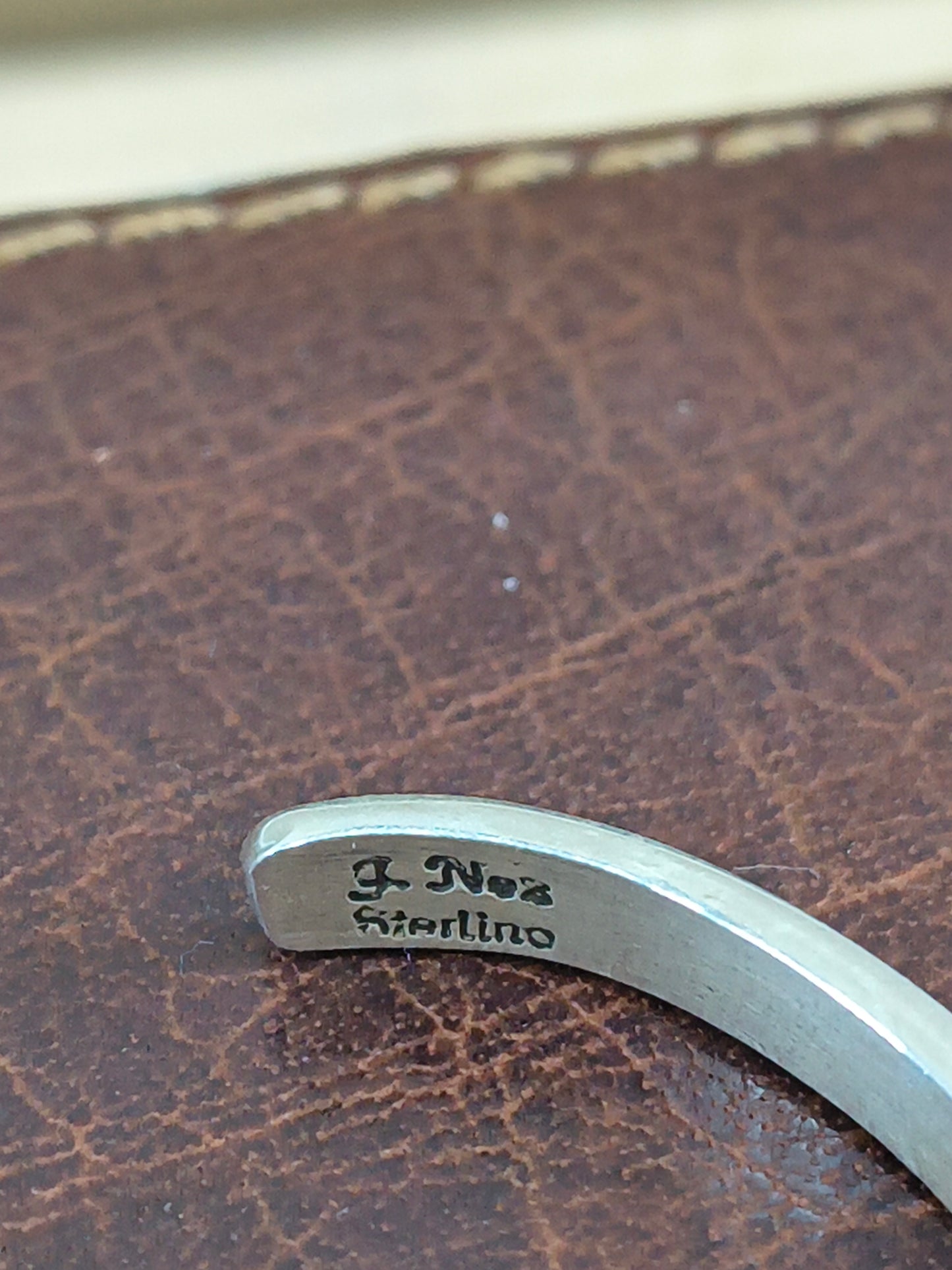 6"-7" Sterling Silver Modern Cuff by J Nez, Navajo