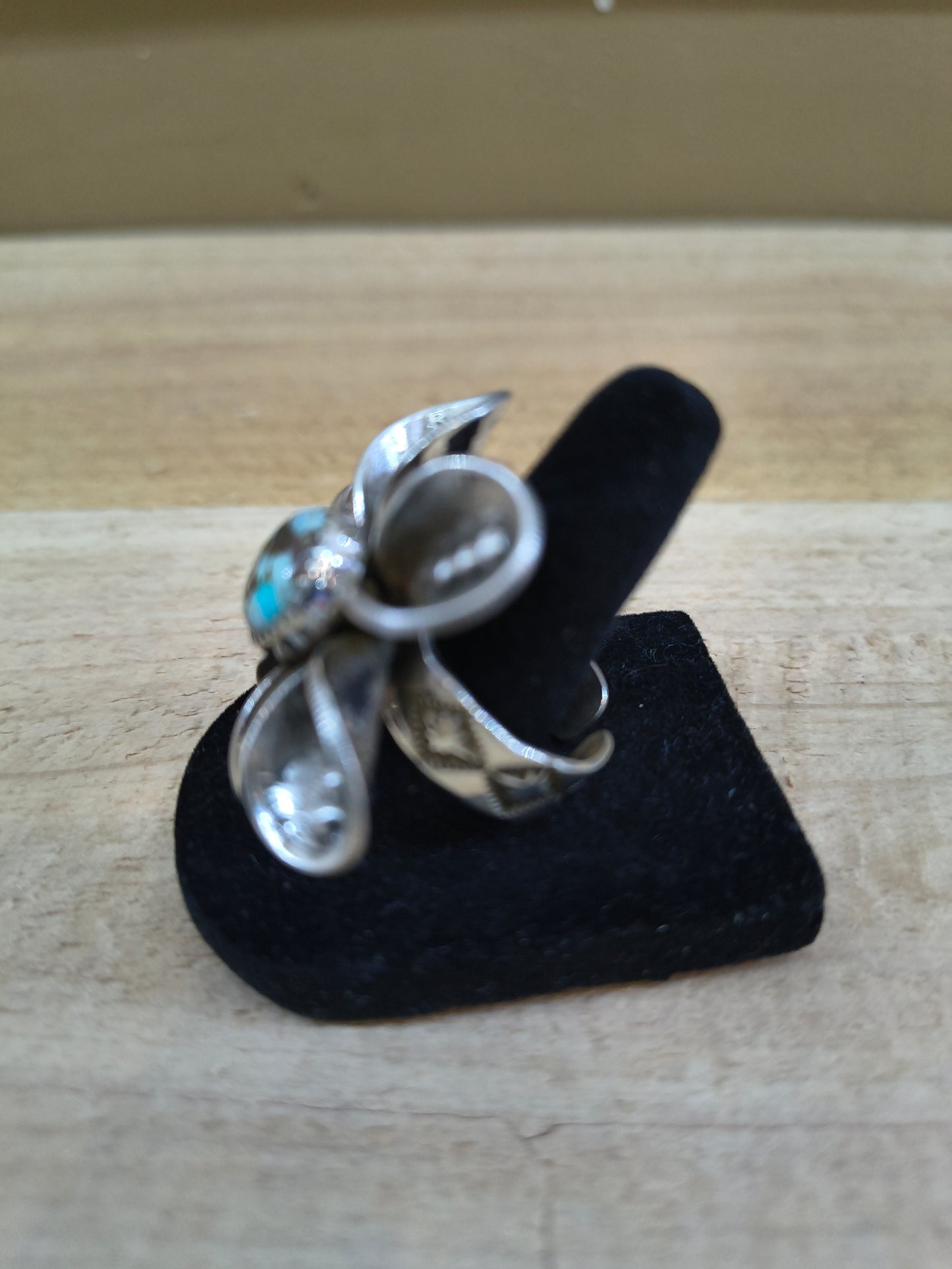 Golden Hills Mercury Dime Adjustable Ring by James Begay, Jr., Navajo