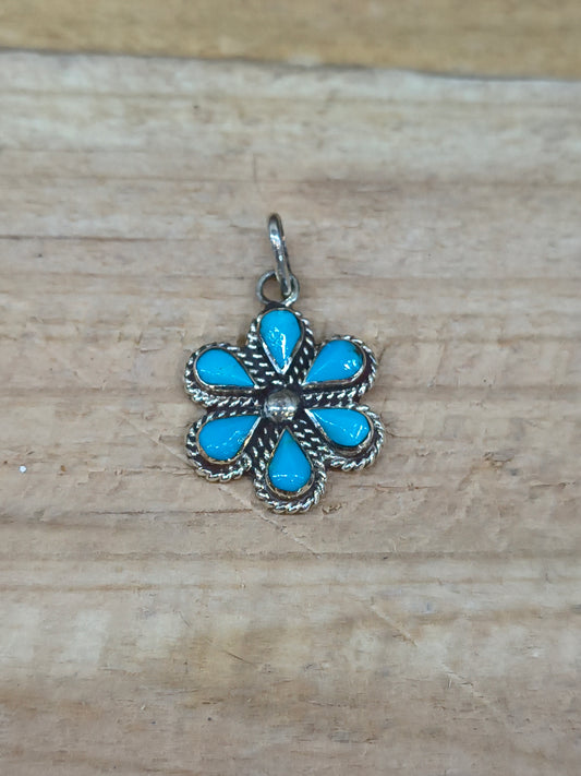 Sleeping Beauty Cluster Pendant