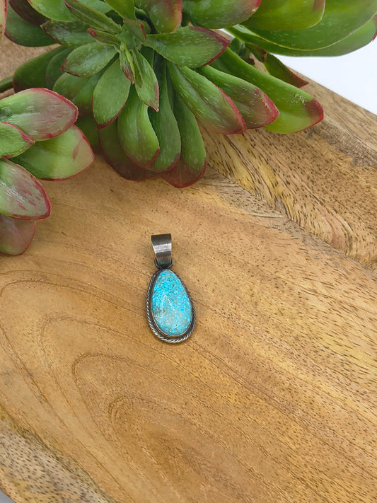 Sonoran Rose Turquoise Pendant
