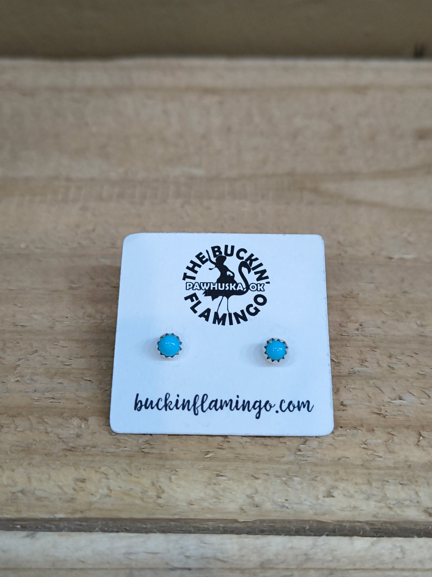 4 mm Turquoise Stud Earrings