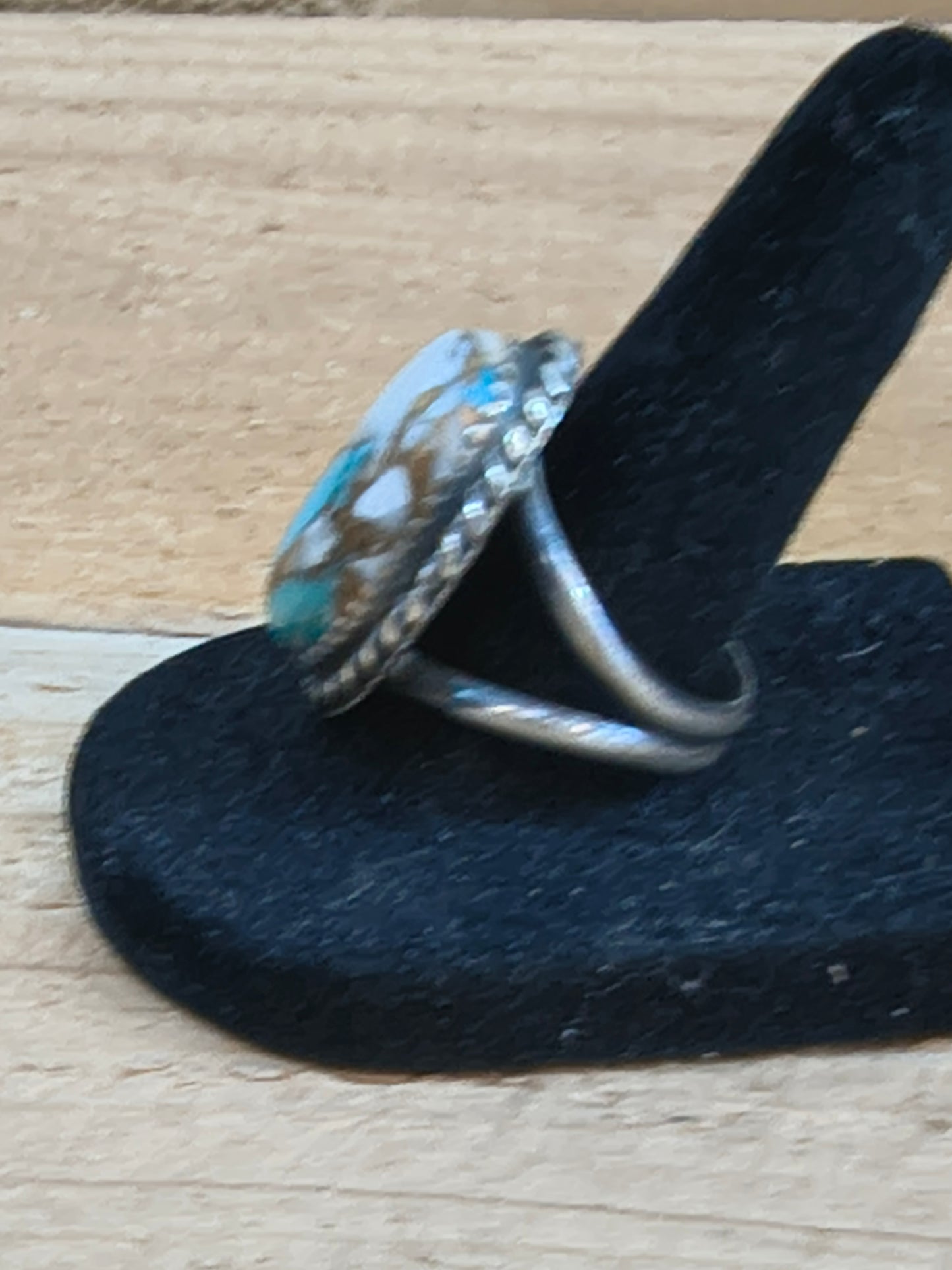 6.0 Kingman Krush Oval Ring by Clifton Davis, Navajo