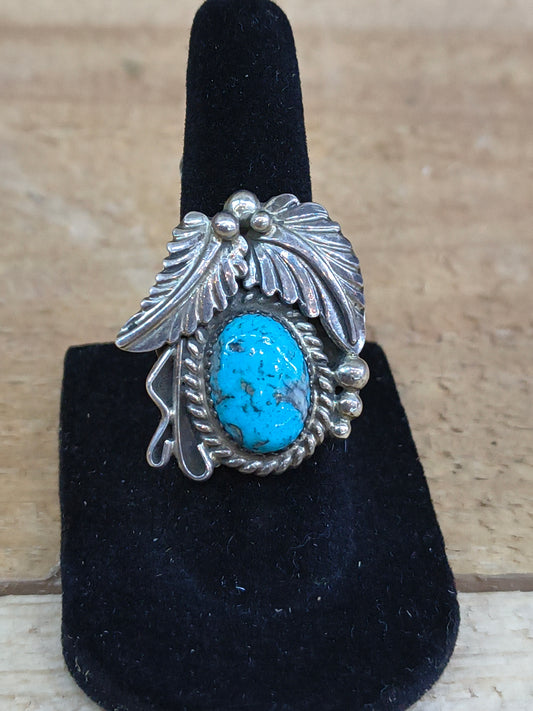 5.5 Kingman Turquoise Ring by George Begay
