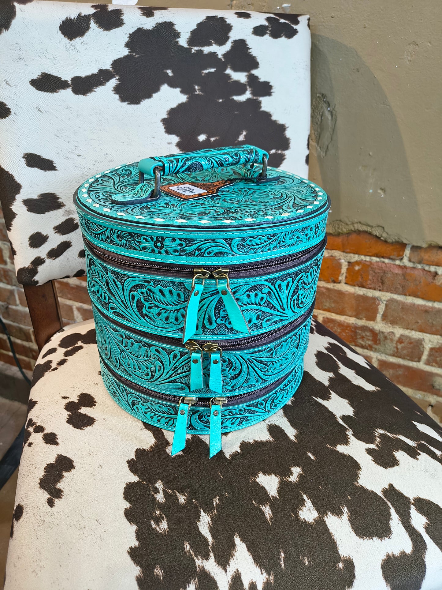 Triple Stack Round Jewelry Box