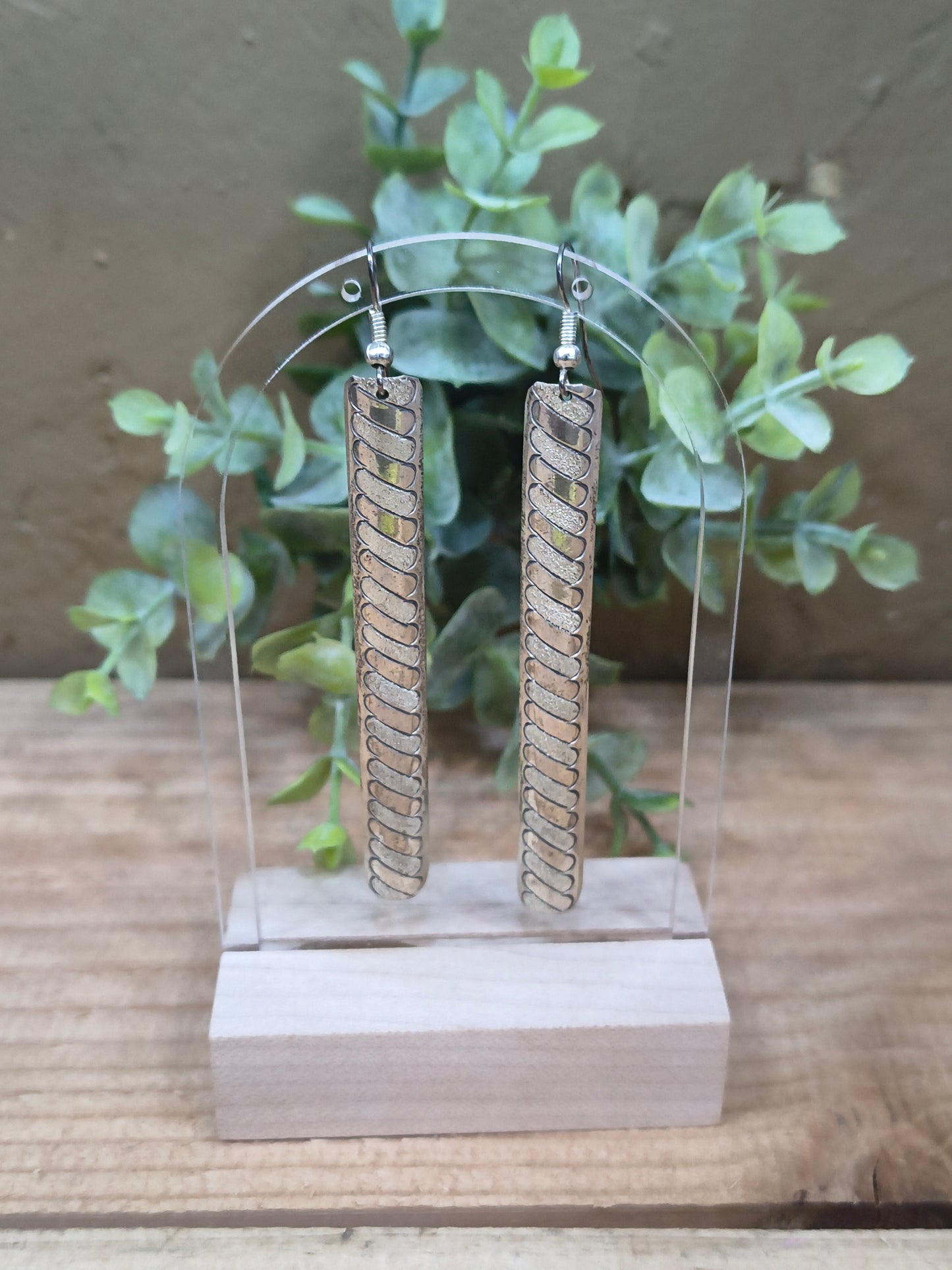 Etched Bar Dangles