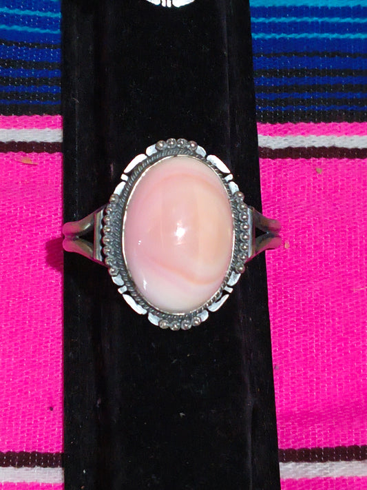 Pink Conch Shell Oval Bracelet by John Nelson