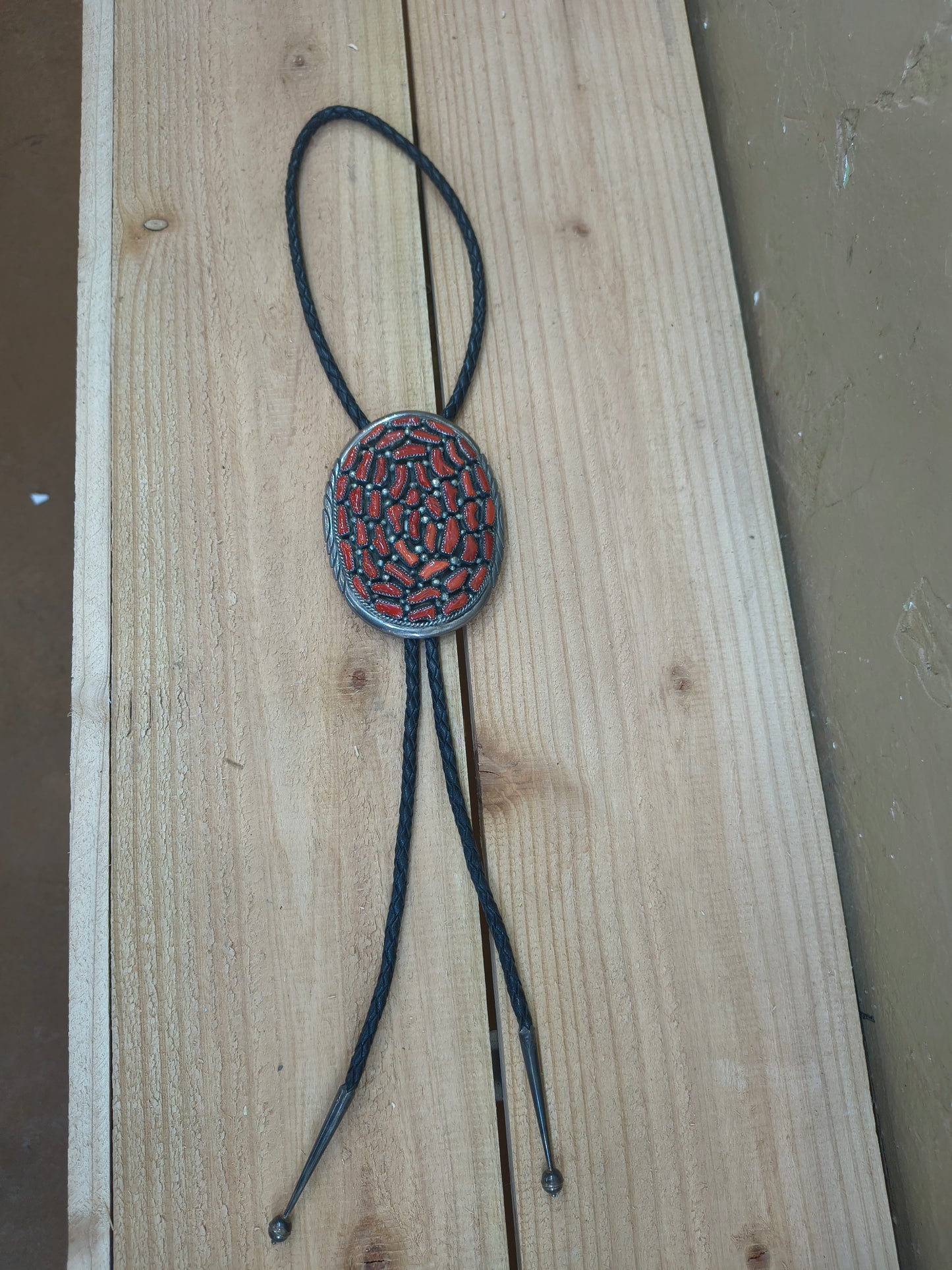 Coral Cluster Bolo Tie by JR