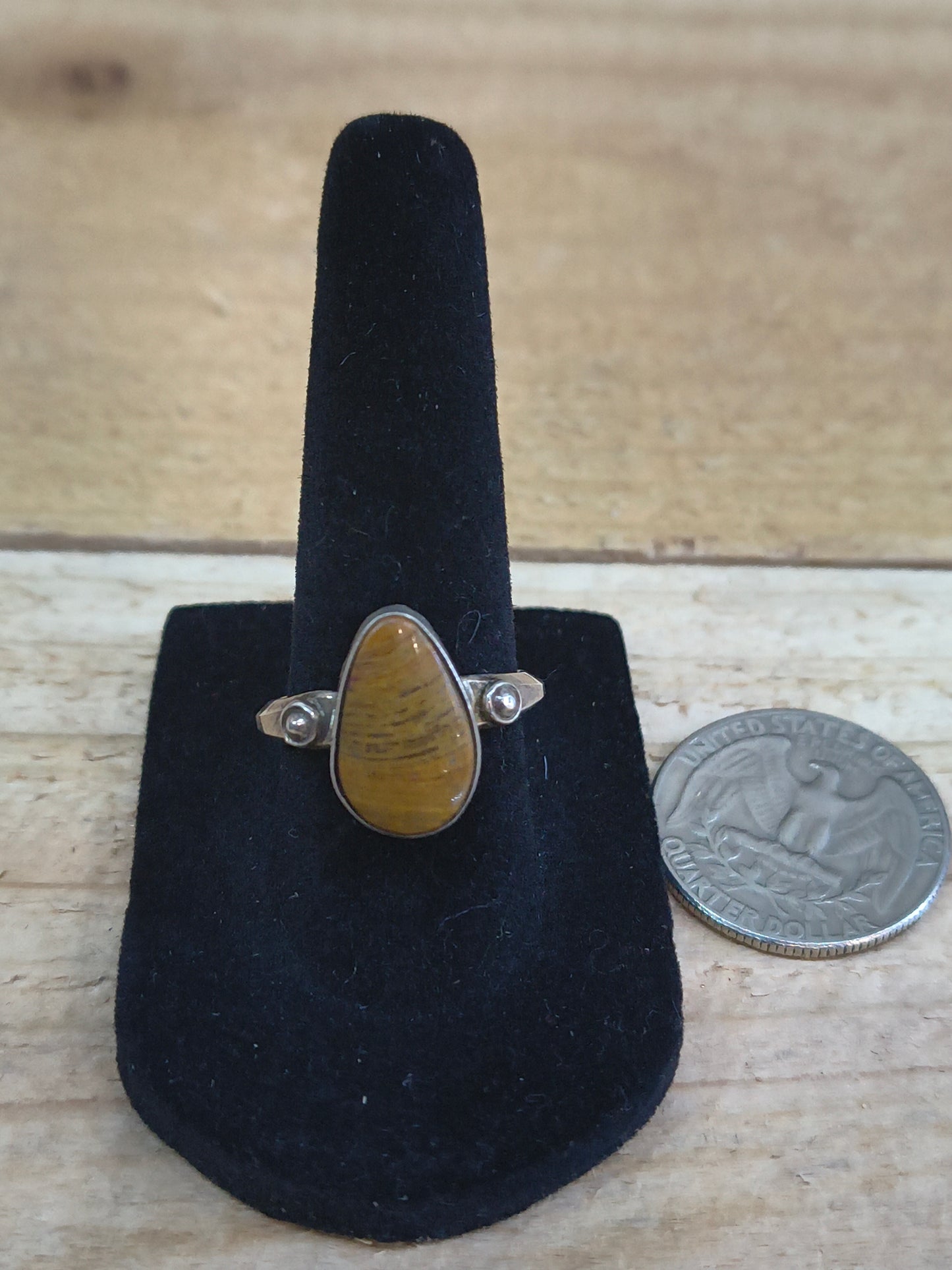 7.5 Royston Turquoise Ring by Scott Skeets, Navajo